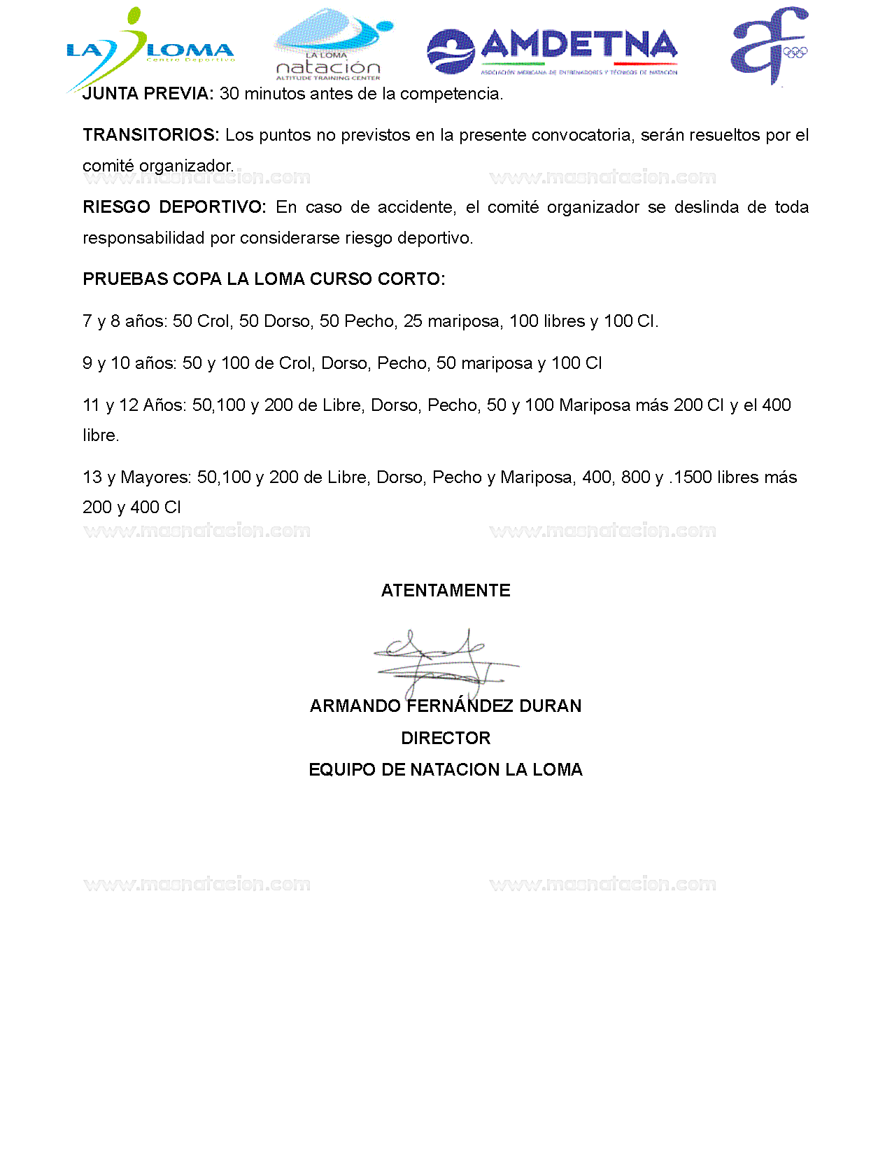 Copa De Natación La Loma  Curso Corto 2024 - Página 4