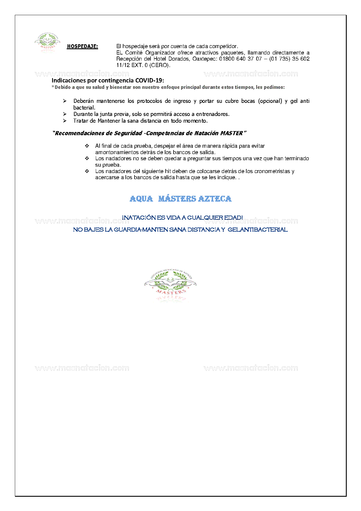 23a Copa Internacional Aqua  Masters Azteca 2023 - Página 4