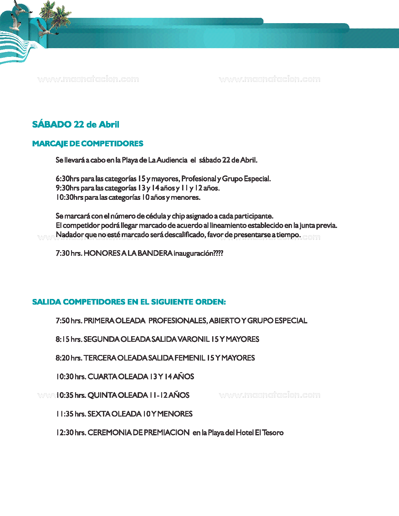 Festival Aguas Abiertas Nado Seguro 2023 - Página 7