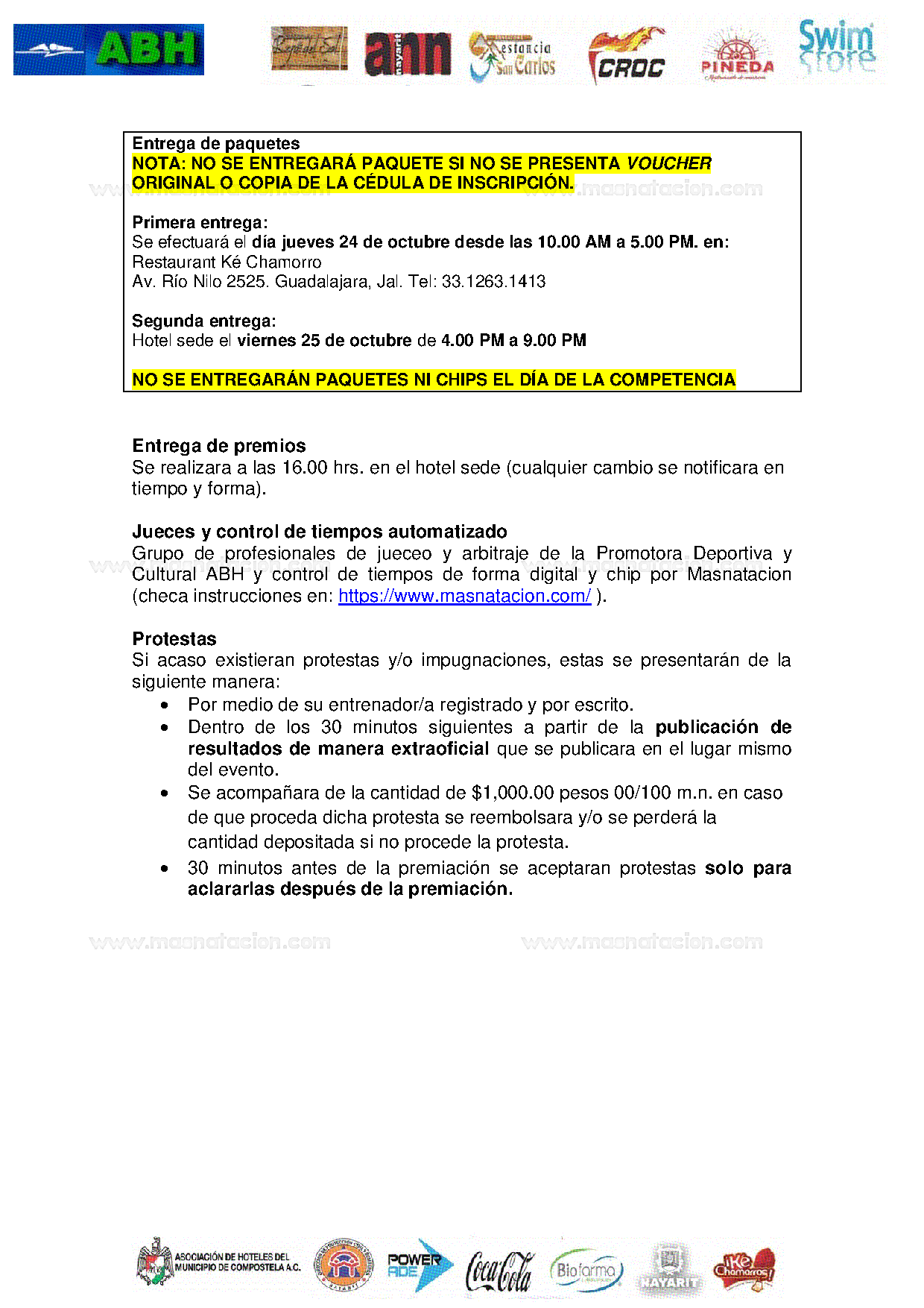 XXVII Maratón Acuático Abh Rincón de Guayabitos 2019 - Página 4