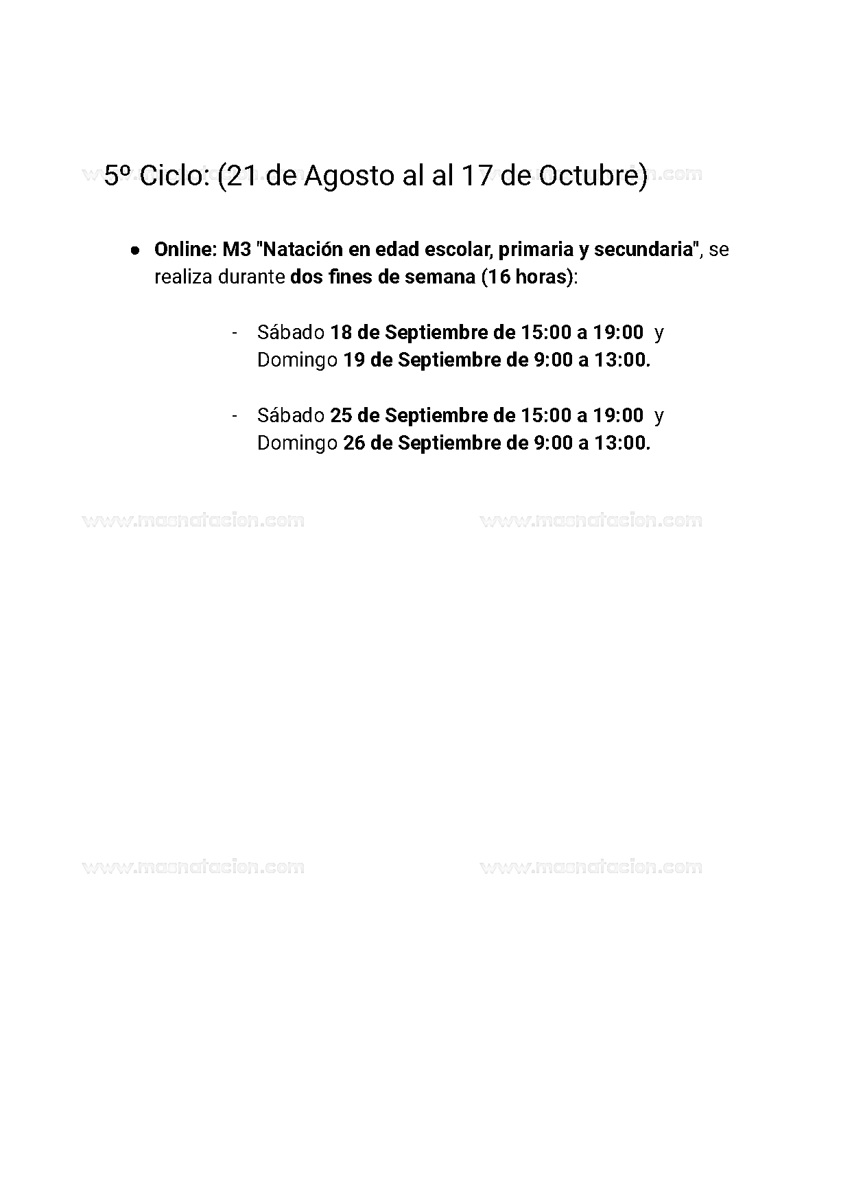 Módulo 3 Natación En Edad Escolar, Primaria y Secundaria (iniciación al Entrenamiento) 2021 - Página 5