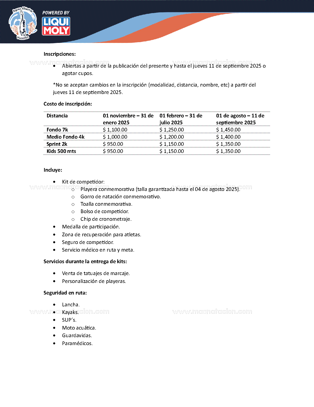 V Ruta del Muelle de Progreso, Yucatán 2025 - Página 4