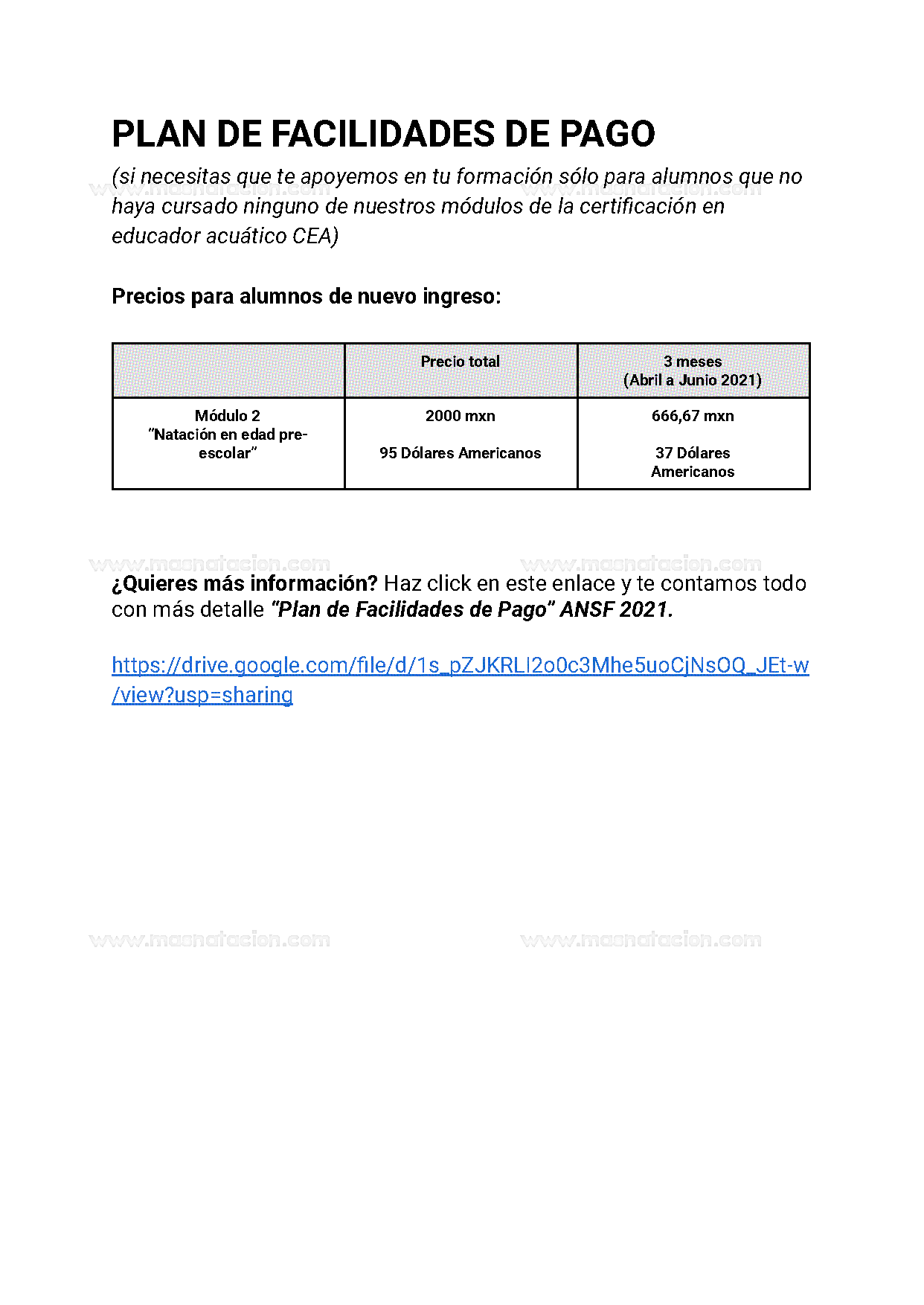 Módulo 2 Natación En Edad Pre-escolar 2021 - Página 10