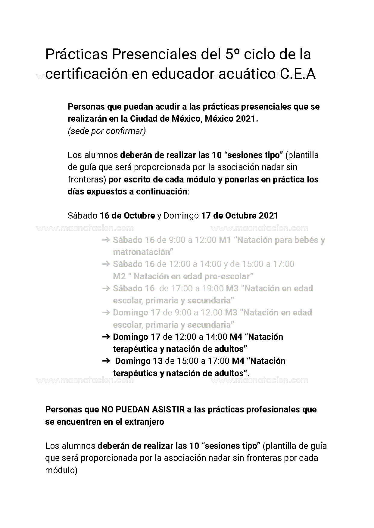 Módulo 4 Natación Terapéutica y Natación de Adultos 2021 - Página 5