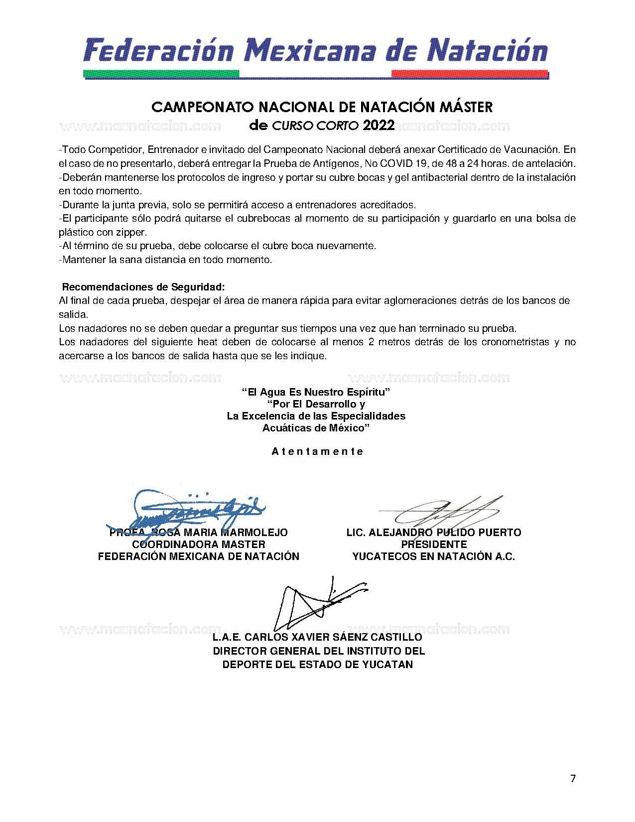 Campeonato Nacional De Natación Máster de Curso Corto 2022 - Página 7