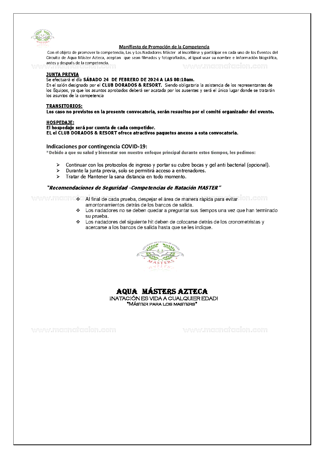 24ª Copa Internacional Aqua Masters Azteca 2024 - Página 4