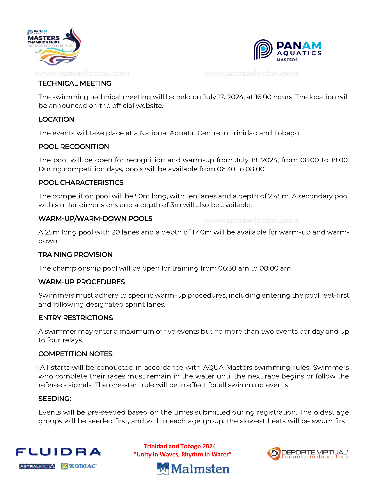 Campeonato Panamaquatics Máster 2024 - Página 14
