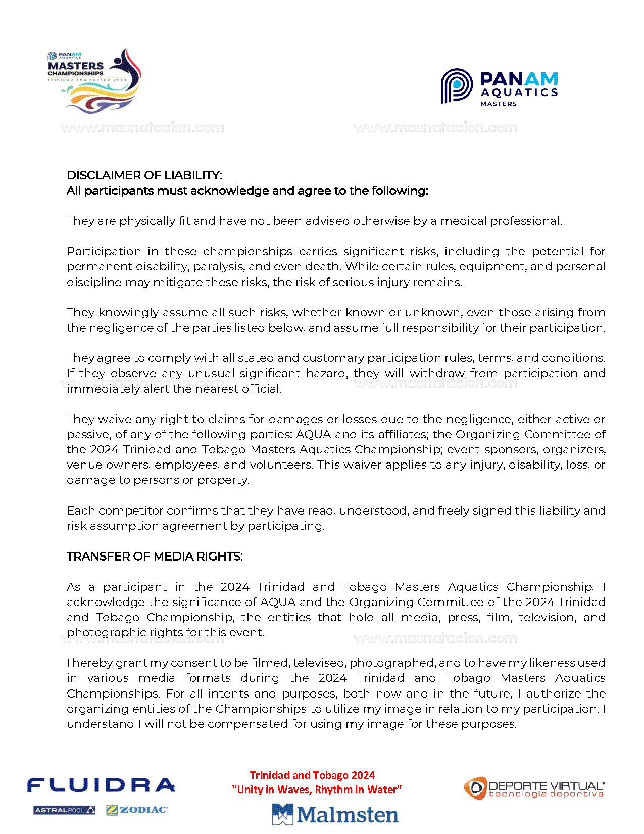 Campeonato Panamaquatics Máster 2024 - Página 27