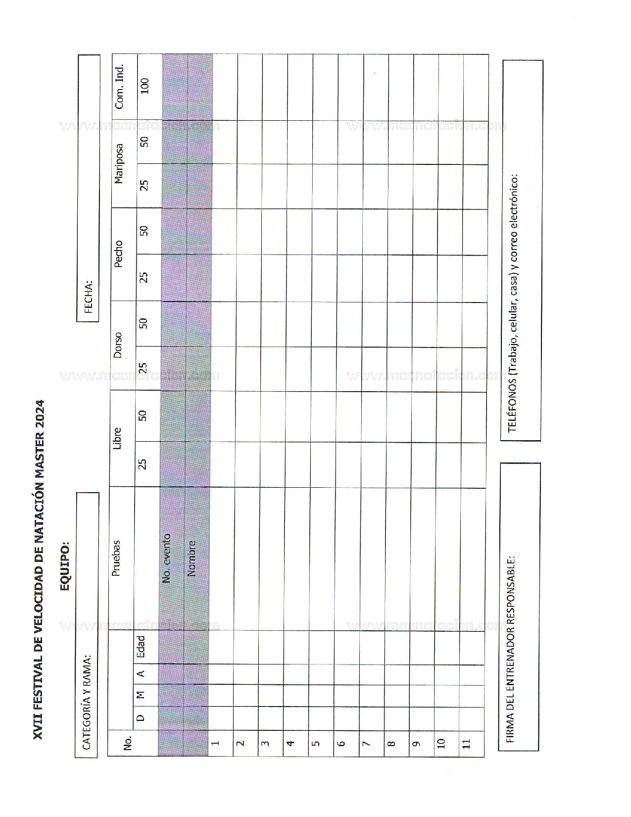 XVII Festival De Velocidad De Natacion Master Ymca 2024 - Página 7