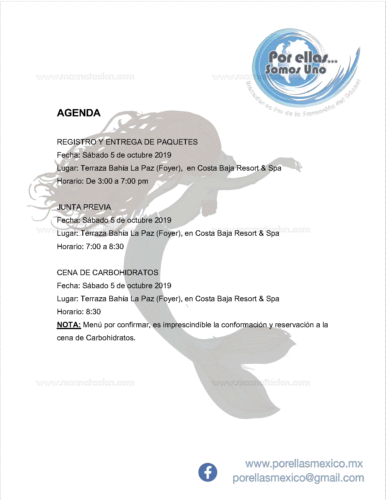 Por Ellas... XI el Mar de Cortés, 2019. Brazadas En Pro de la Prevención del Cáncer - Página 12