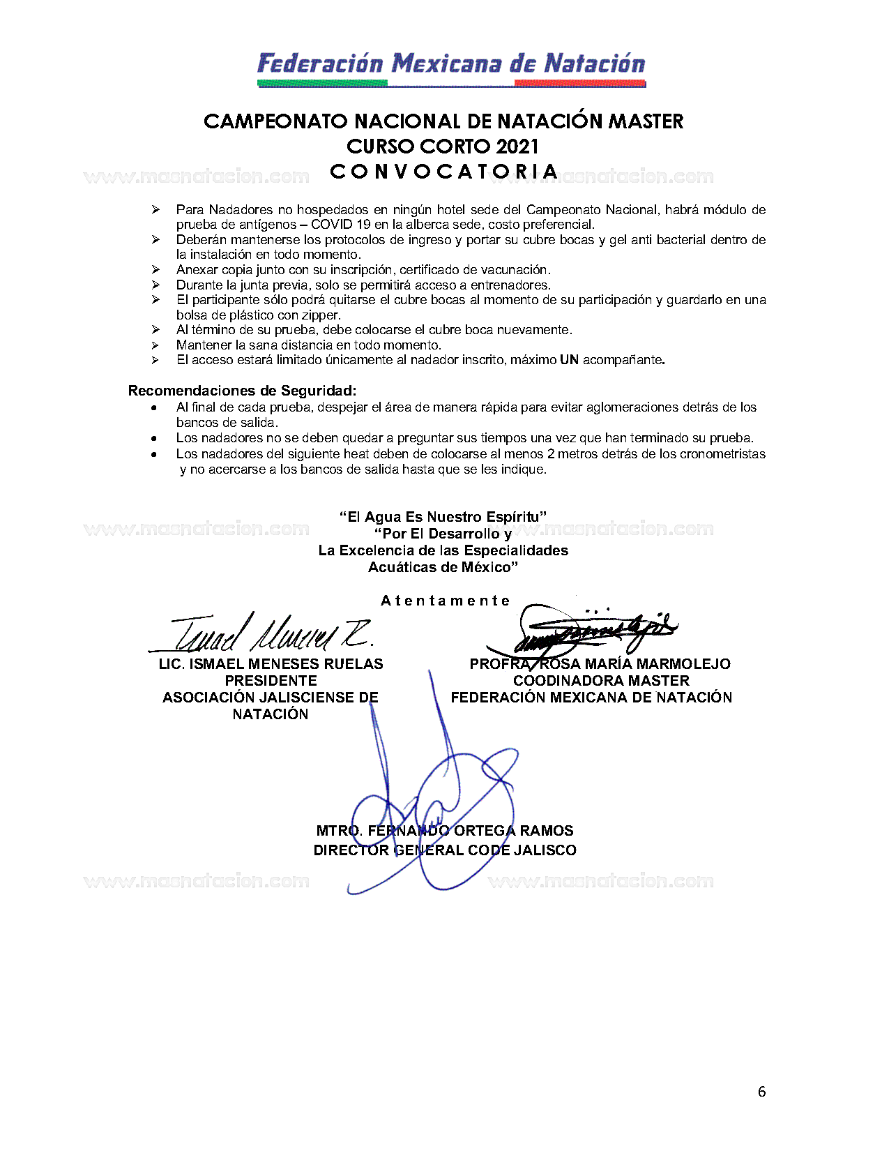 Campeonato Nacional de Natación Master Curso Corto 2021 - Página 6