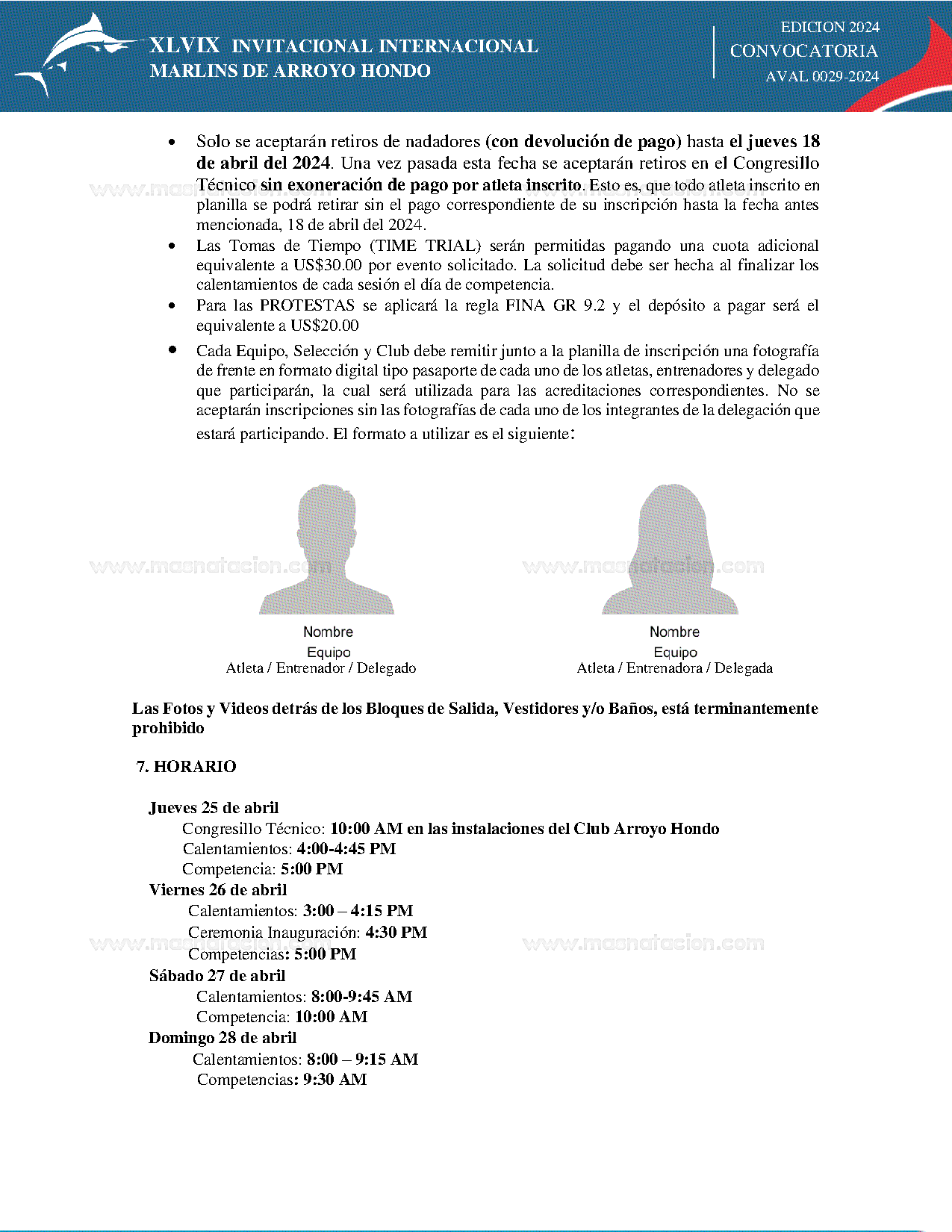 XLIX Invitacional Internacional De Natacion Marlins De Arroyo Hondo 2024 - Página 6