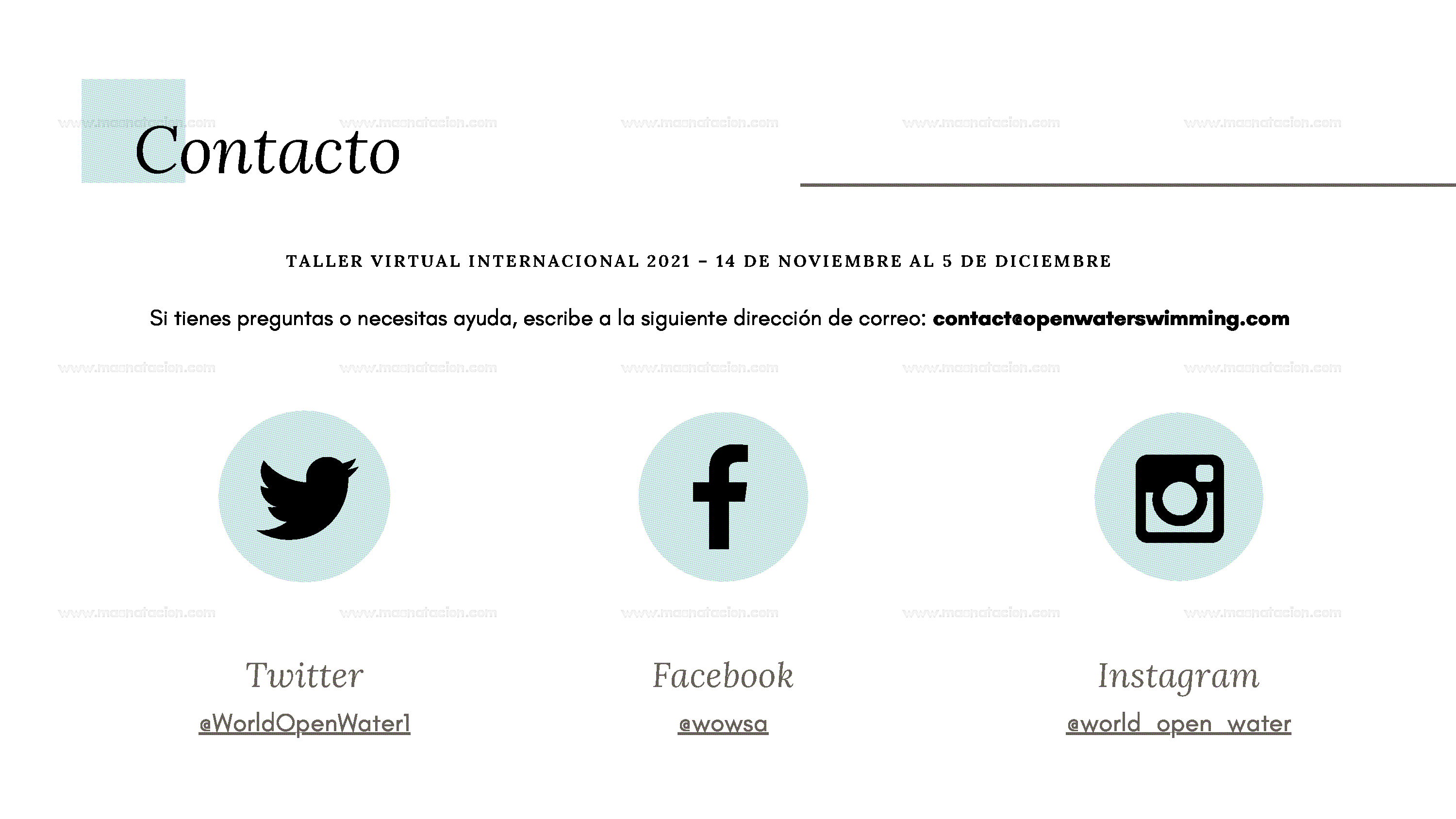 Programa Educativo Para Entrenadores de Aguas Abiertas - Página 12