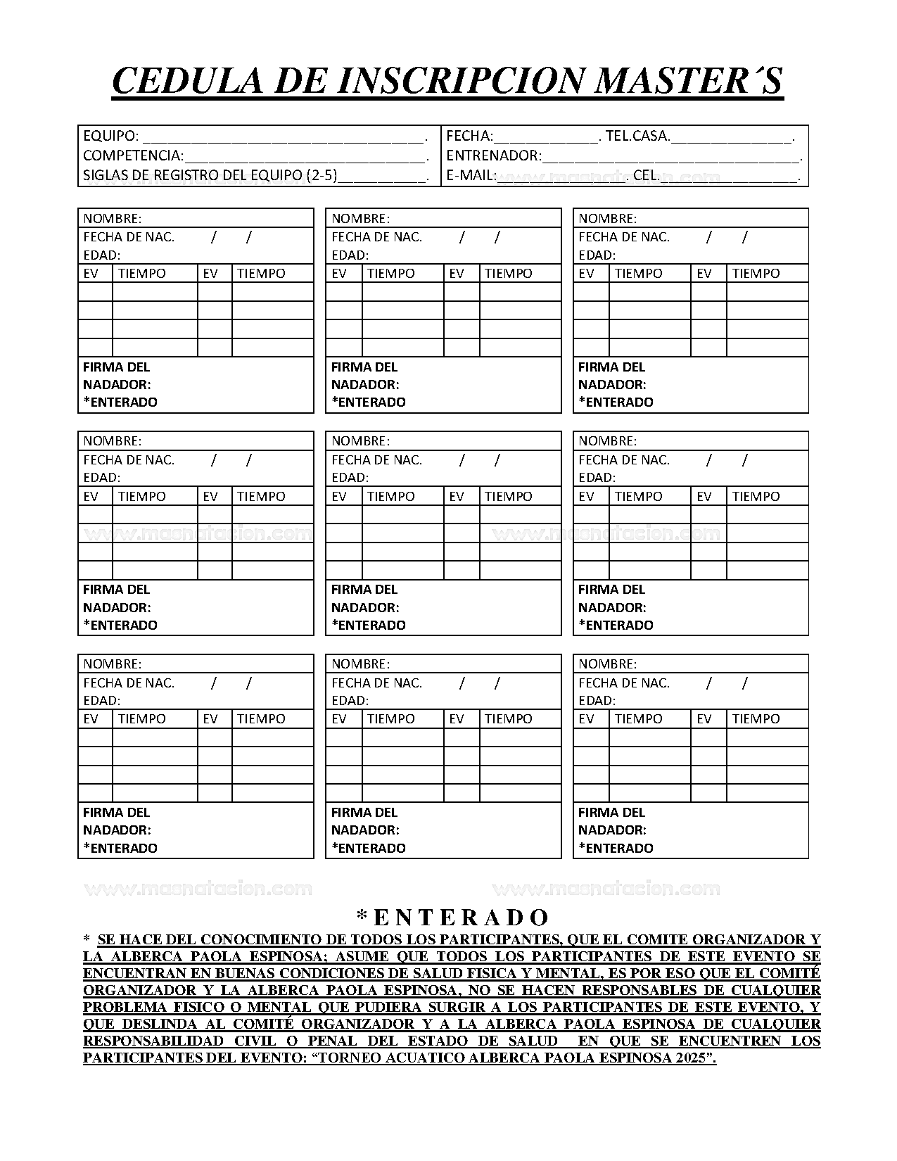 Torneo Acuatico Alberca Paola Espinosa 2025 - Página 7
