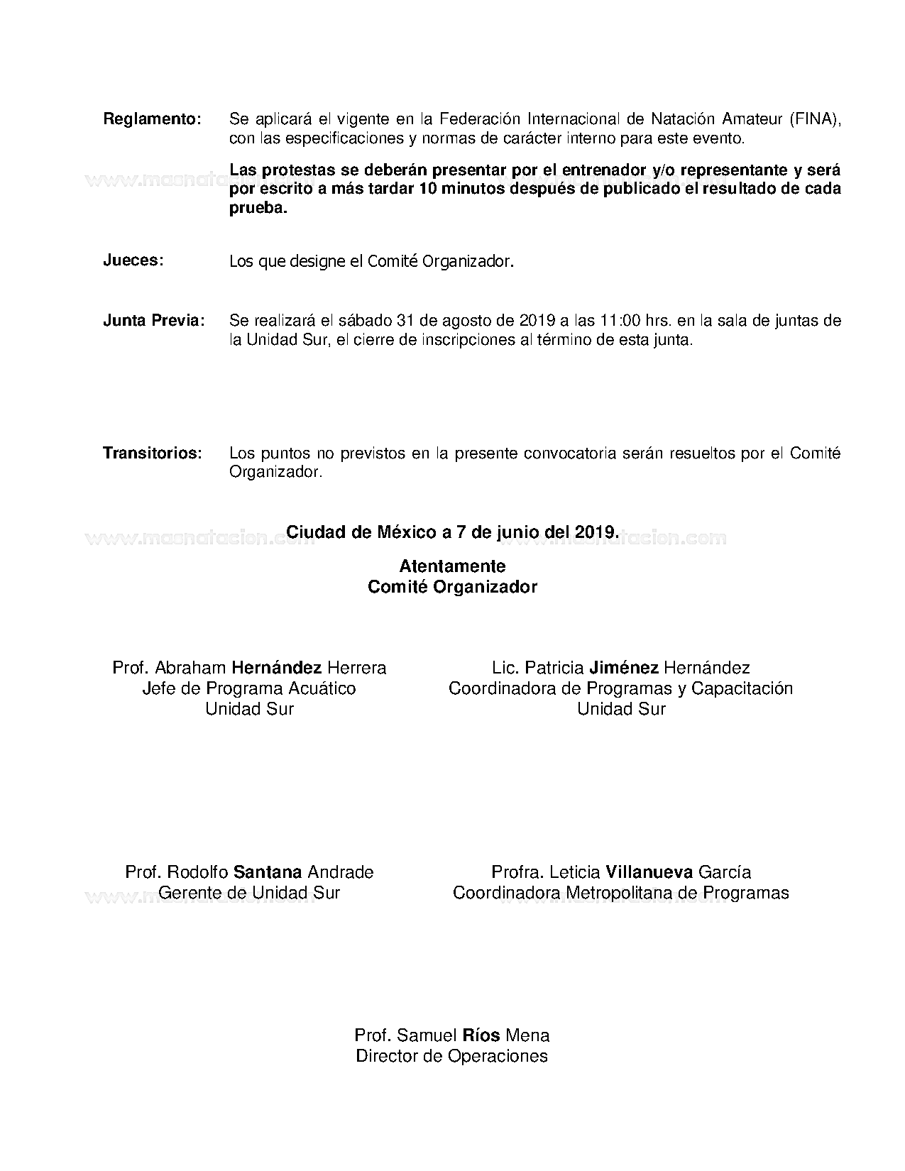 XXI Copa Sur de Natación Curso Corto Novatos 2019 - Página 5