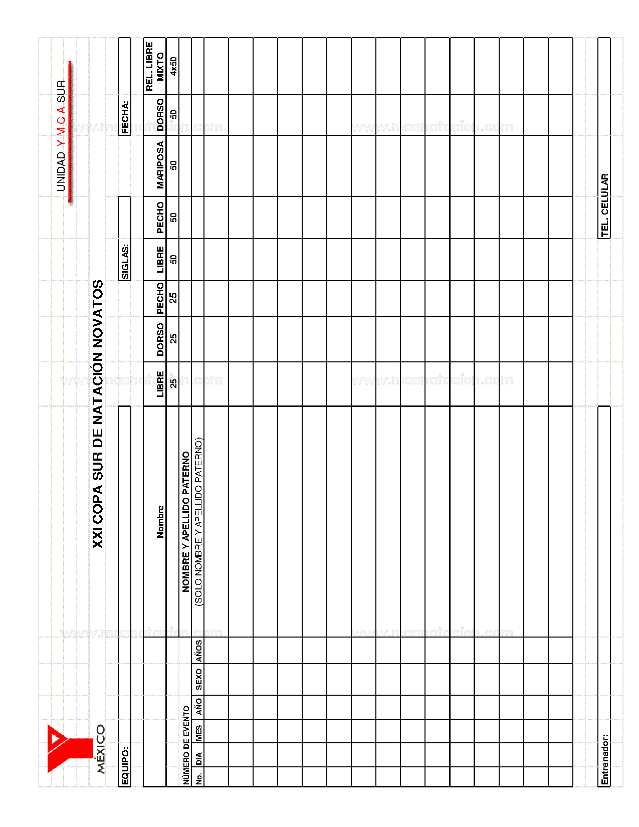 XXI Copa Sur de Natación Curso Corto Novatos 2019 - Página 6