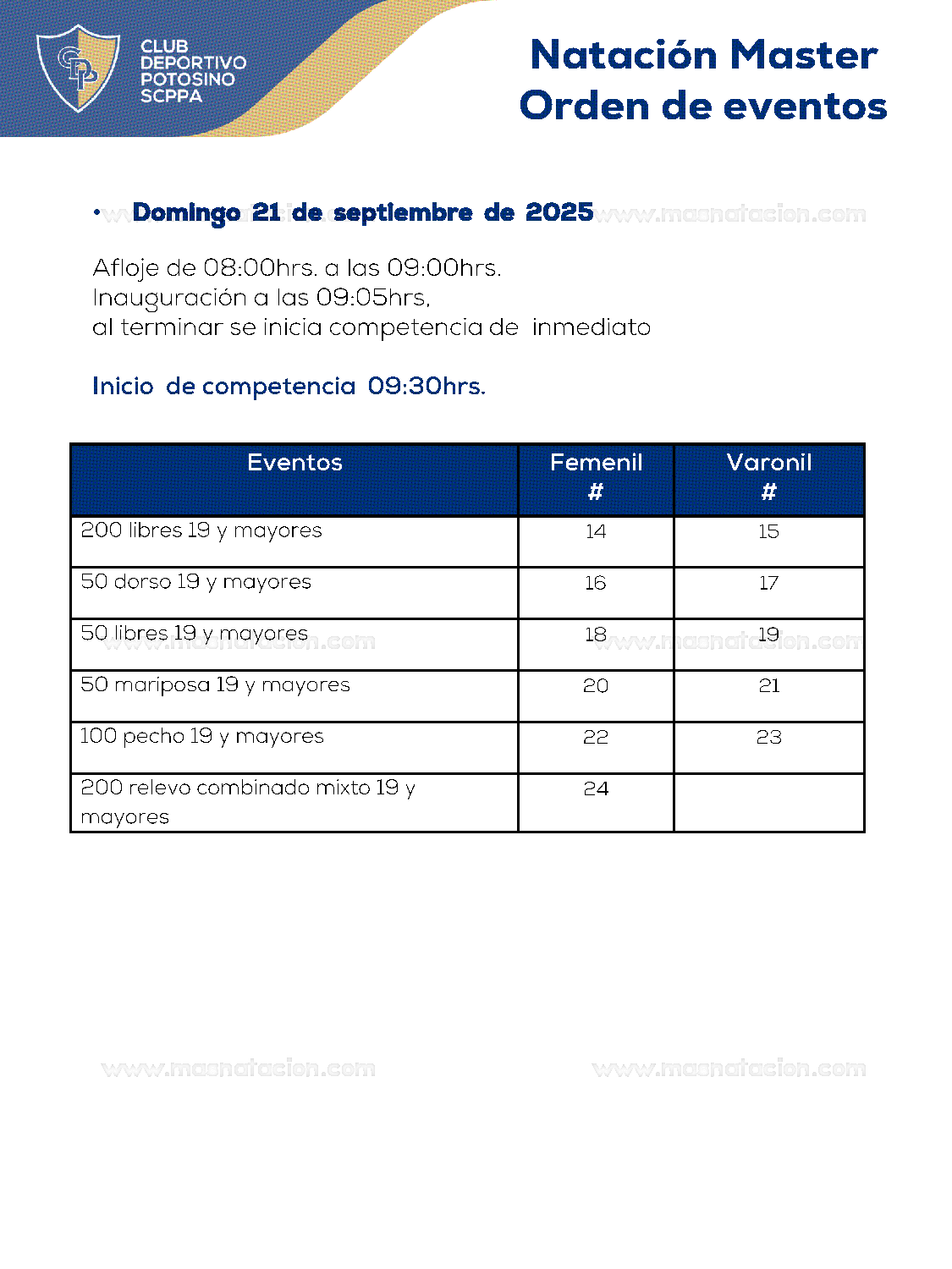 San Luis Rey de Francia Master 2025 - Página 5
