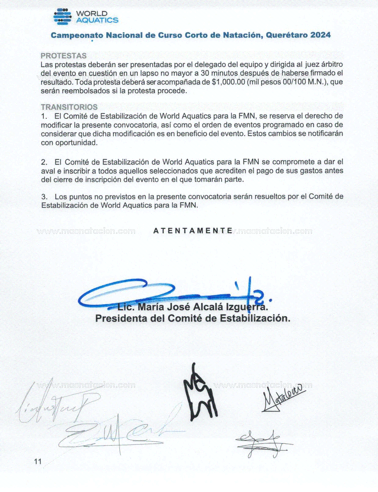 Campeonato Nacional De Curso Corto De Natacion Queretaro 2024 - Página 11