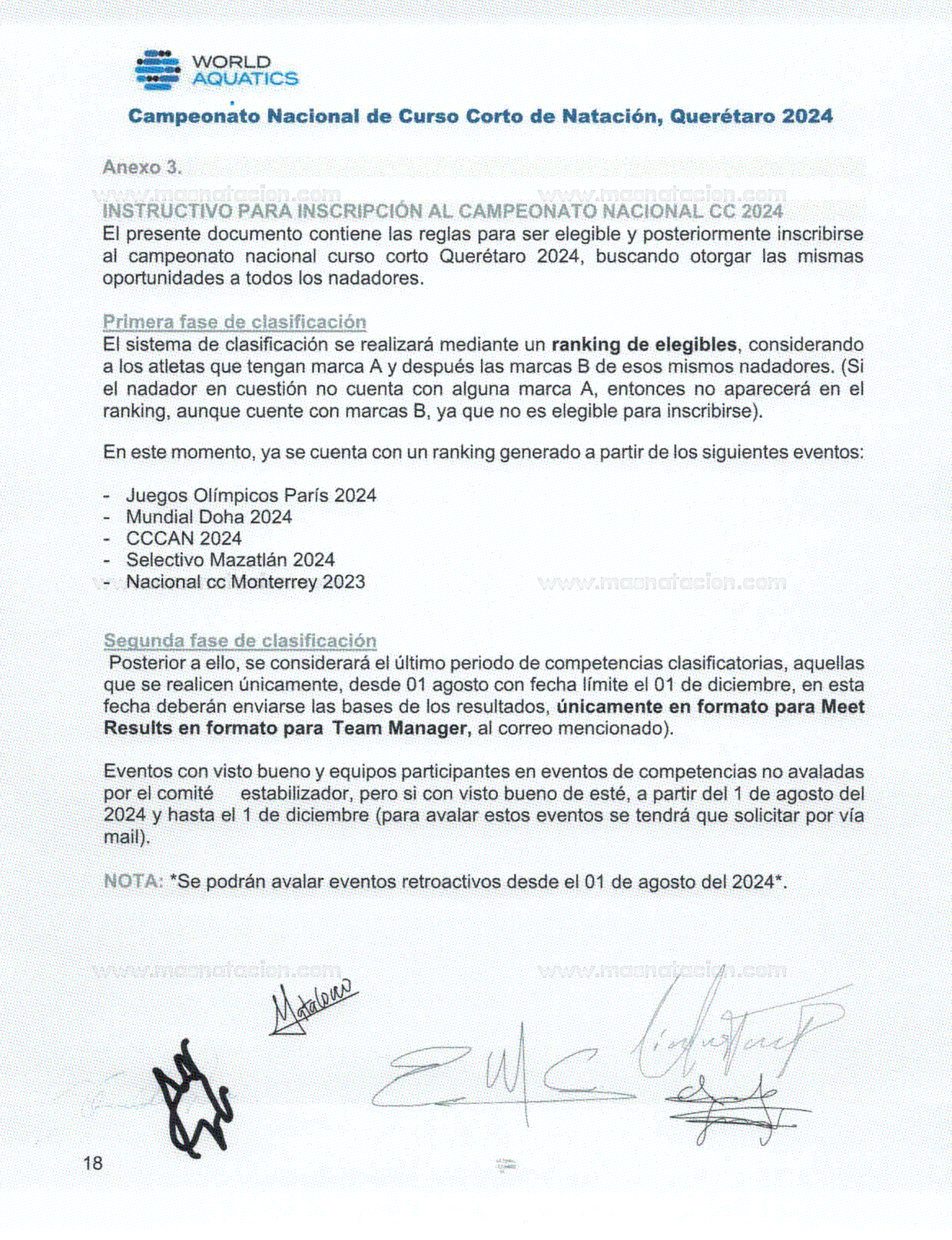 Campeonato Nacional De Curso Corto De Natacion Queretaro 2024 - Página 18