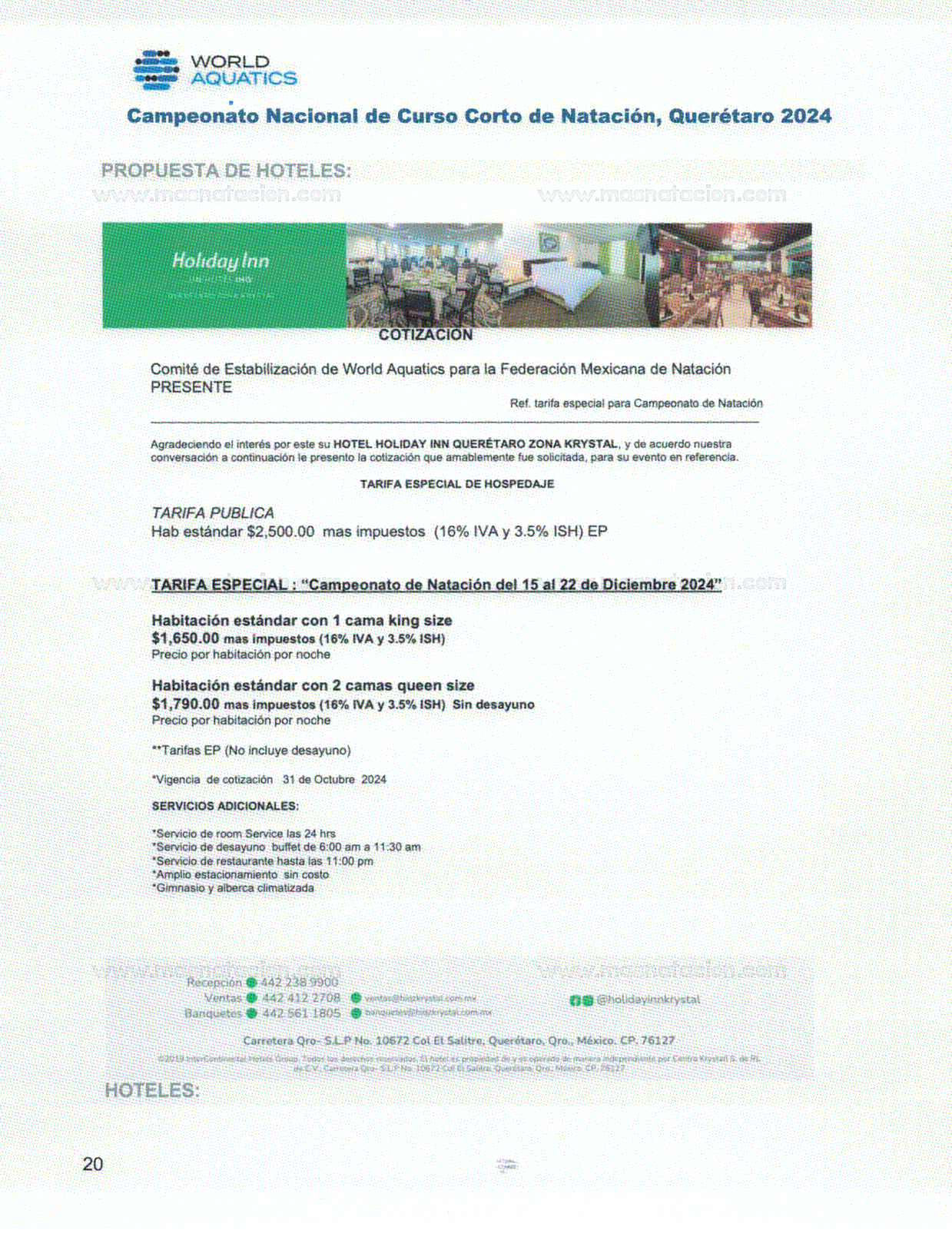 Campeonato Nacional De Curso Corto De Natacion Queretaro 2024 - Página 20