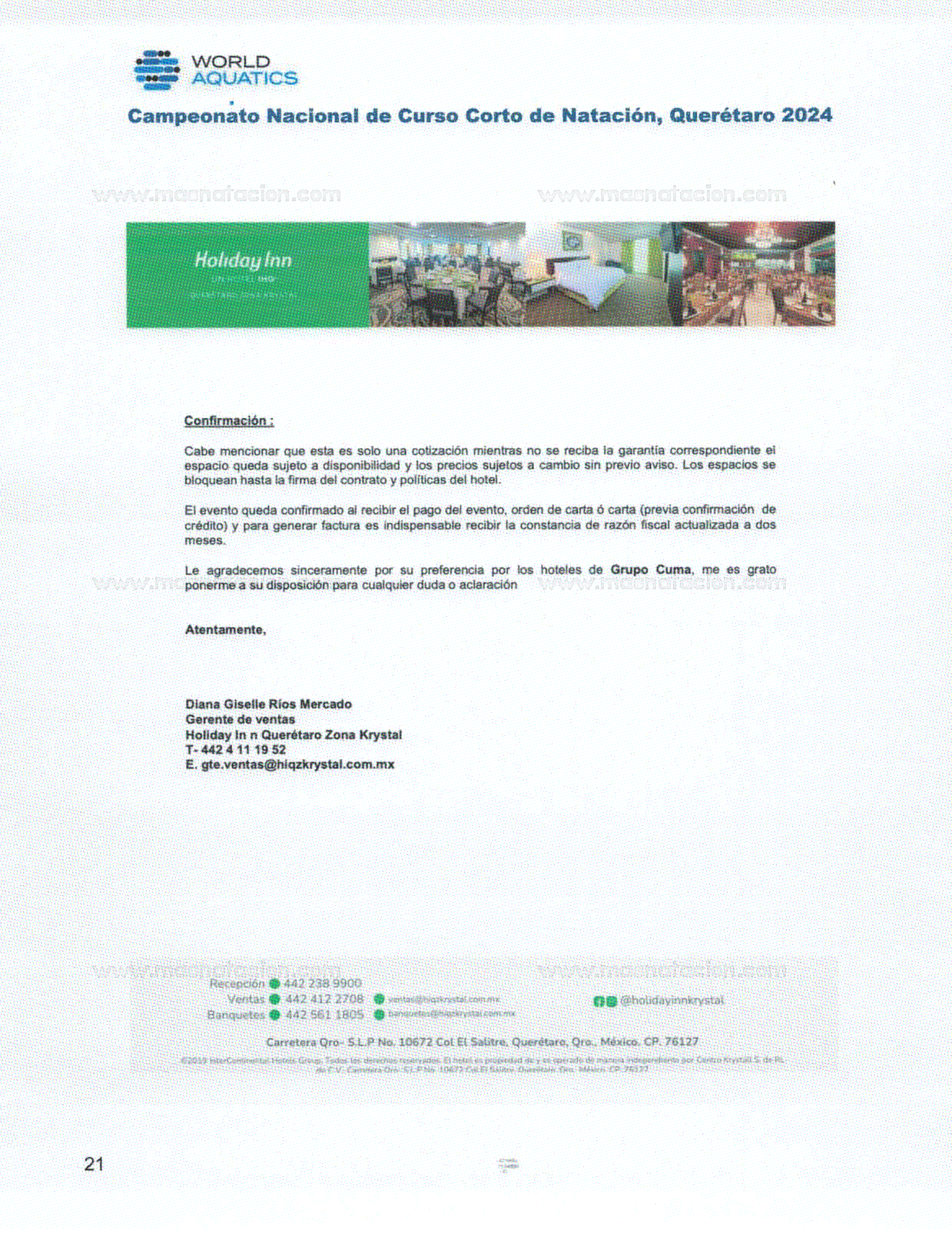 Campeonato Nacional De Curso Corto De Natacion Queretaro 2024 - Página 21