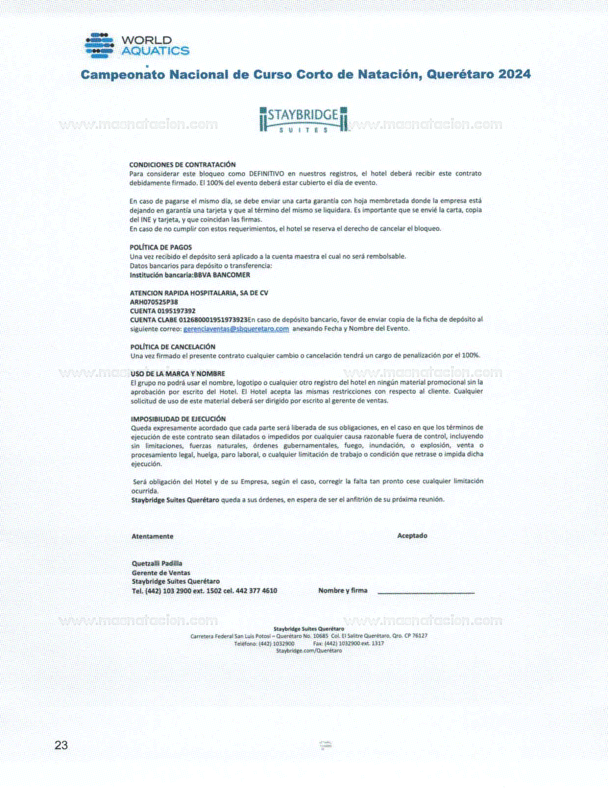 Campeonato Nacional De Curso Corto De Natacion Queretaro 2024 - Página 23