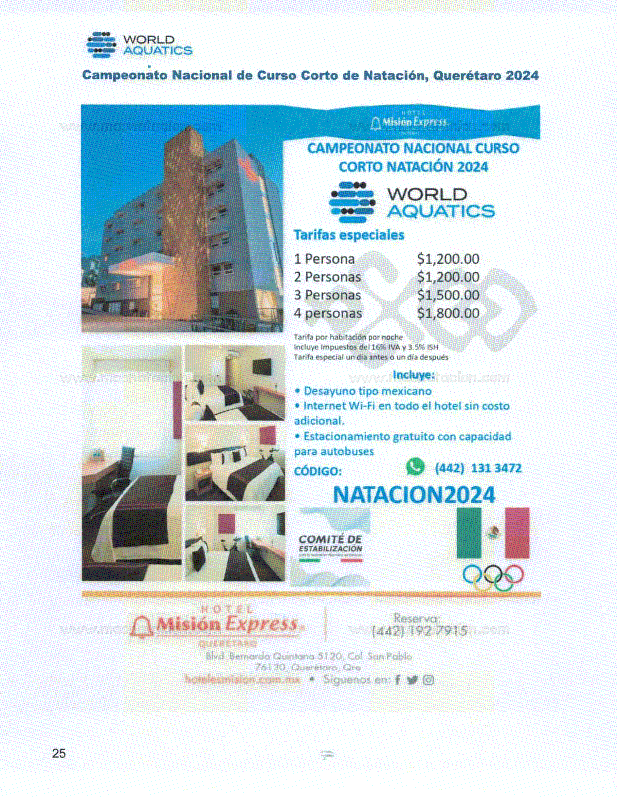 Campeonato Nacional De Curso Corto De Natacion Queretaro 2024 - Página 25