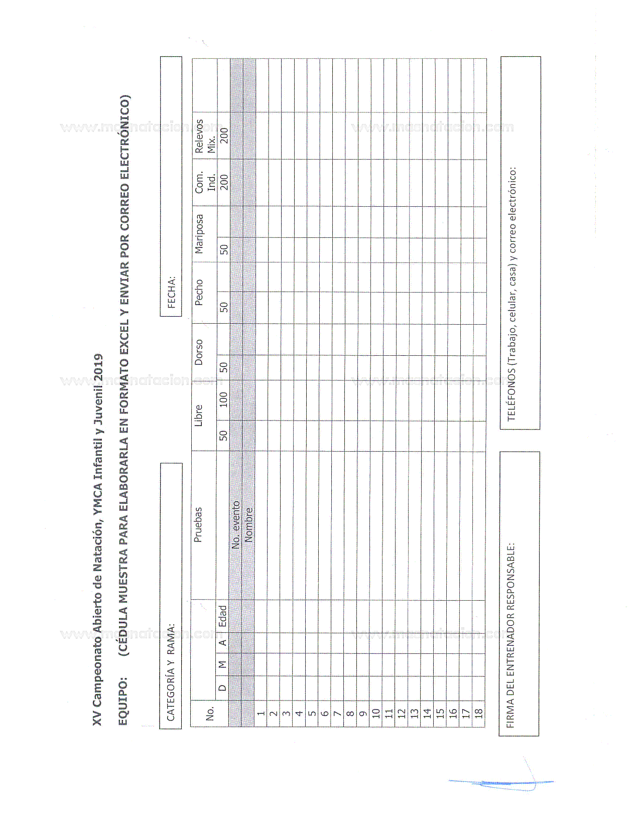 XV Campeonato Abierto de Natación Ymca Infantil y Juvenil 2019 - Página 6