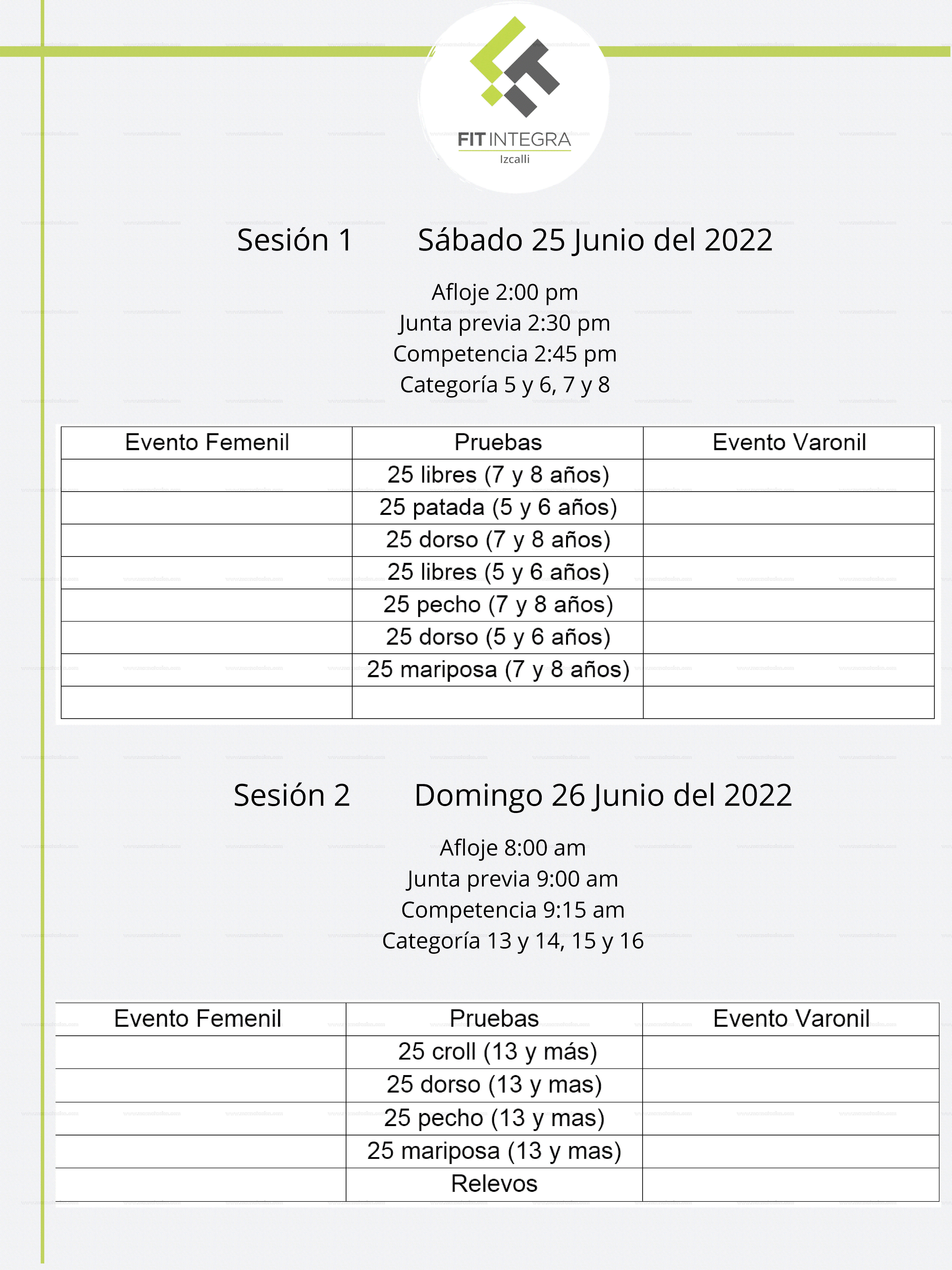 Competencia Amistosa Para Niveles Principiantes, Intermedios Y Avanzados Fit Integra 2022 - Página 4