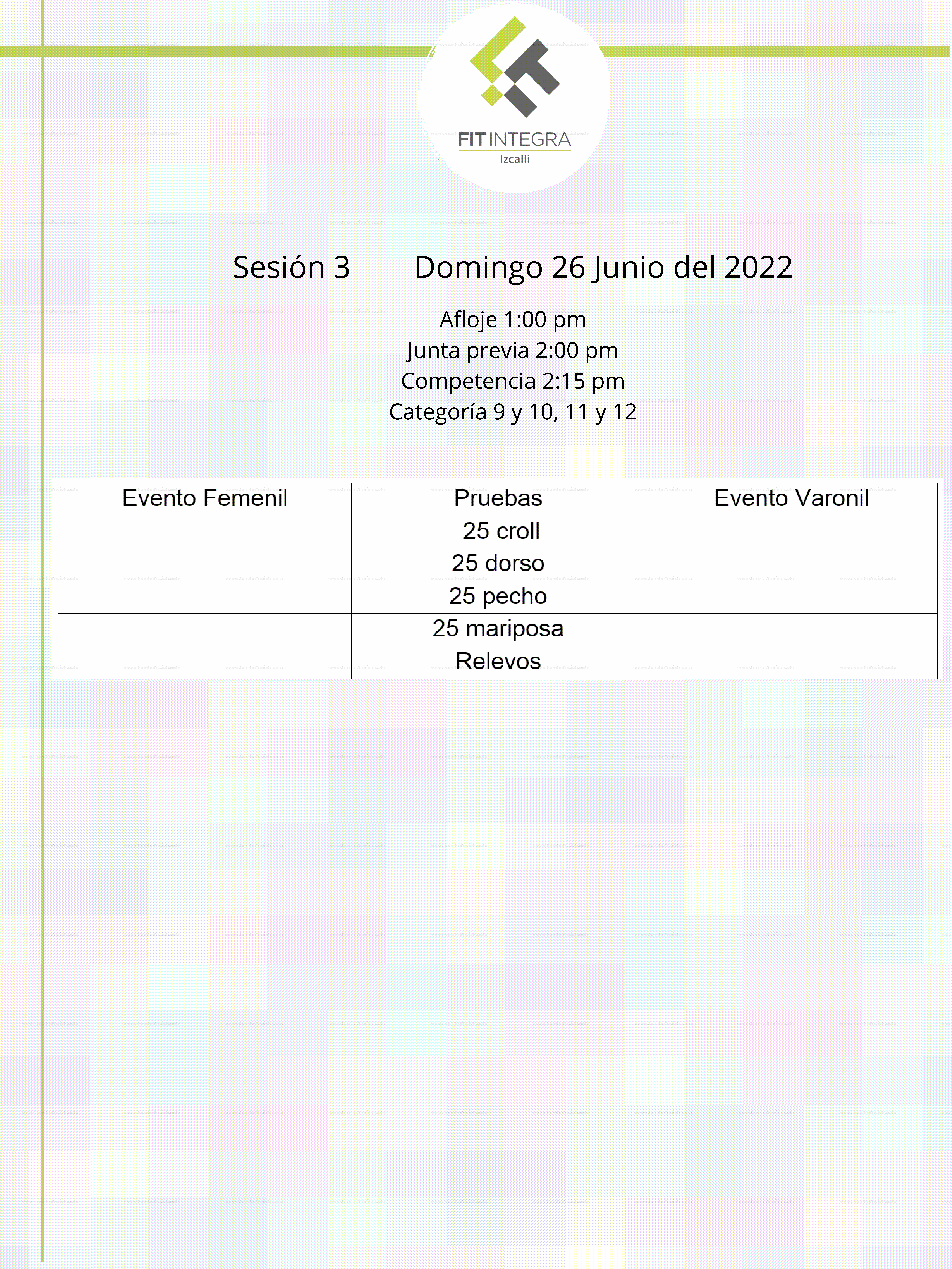 Competencia Amistosa Para Niveles Principiantes, Intermedios Y Avanzados Fit Integra 2022 - Página 5
