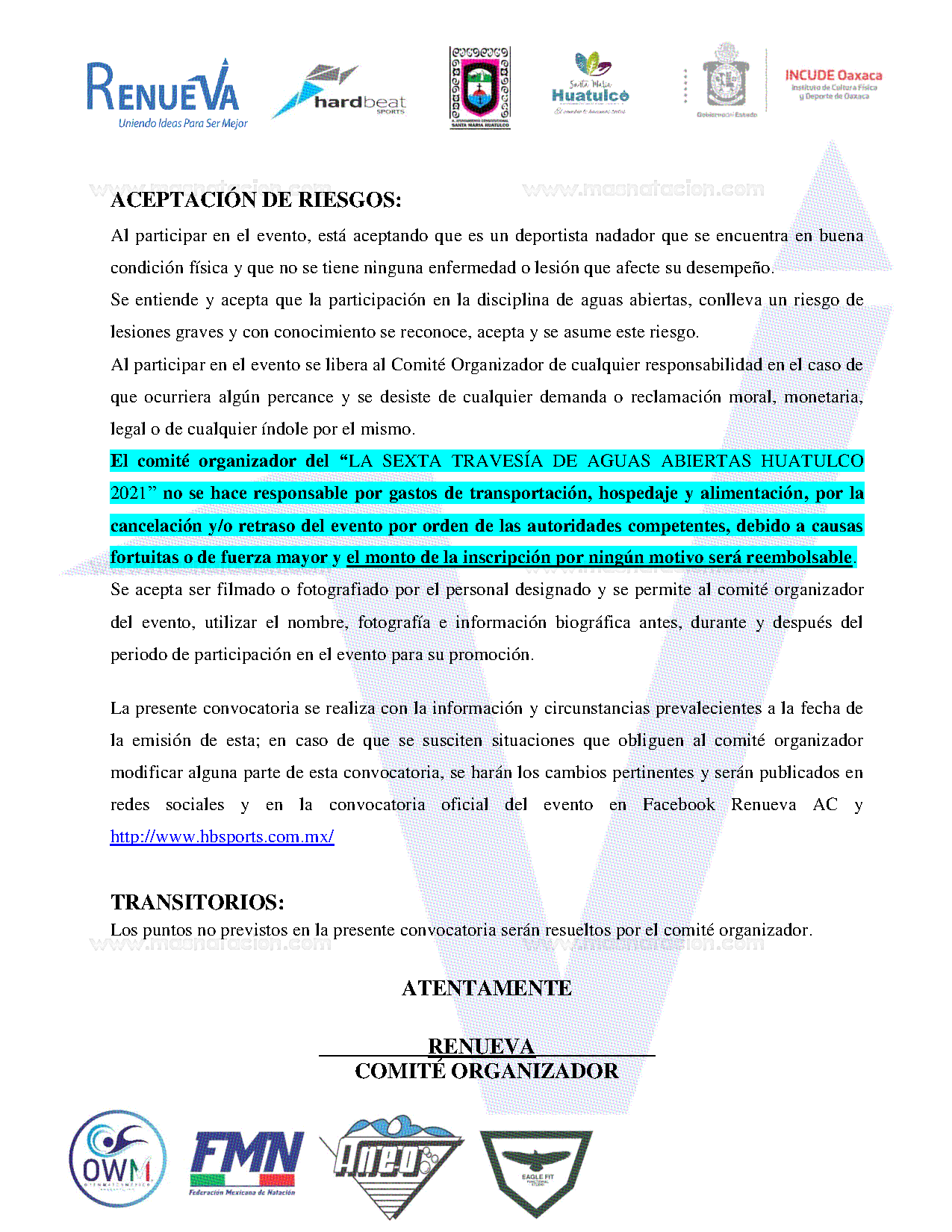 Sexta Travesía De Aguas Abiertas Huatulco 2021 - Página 7