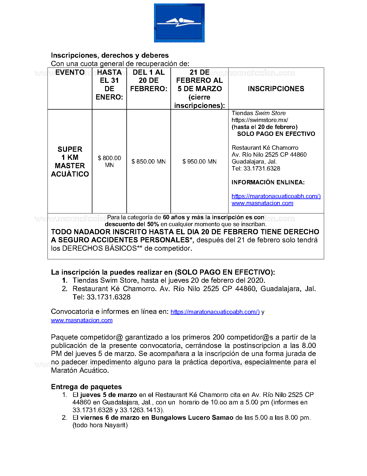 VI Festival Acuático Santa María del Oro  ( Samao ) 2020 - Página 8