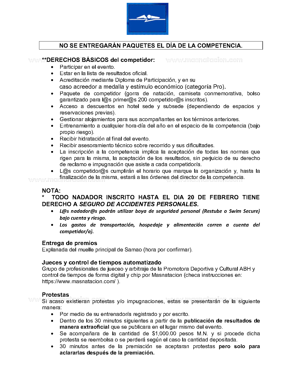 VI Festival Acuático Santa María del Oro  ( Samao ) 2020 - Página 9