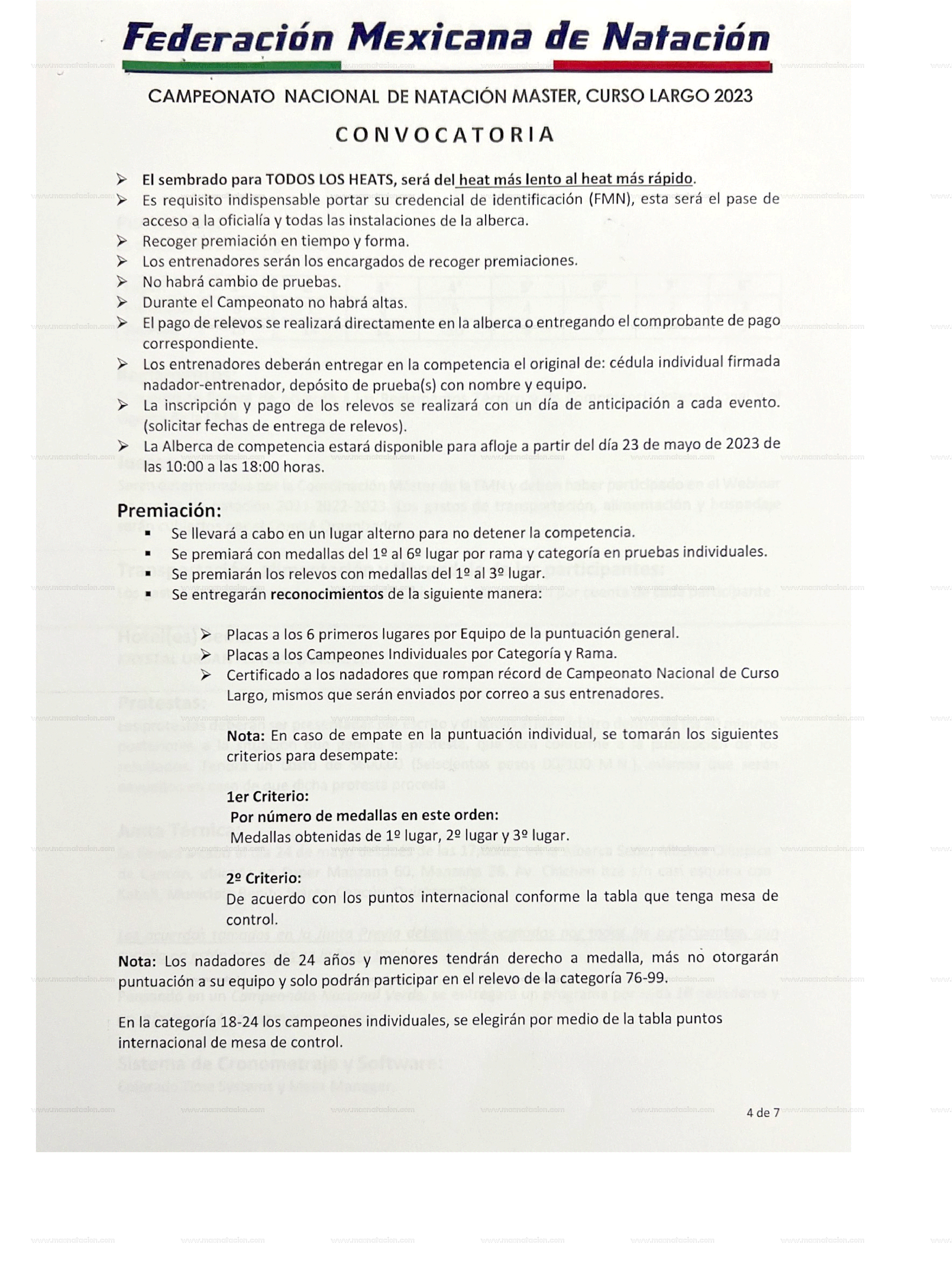 Campeonato Nacional Master Natación CL 2023 - Página 4