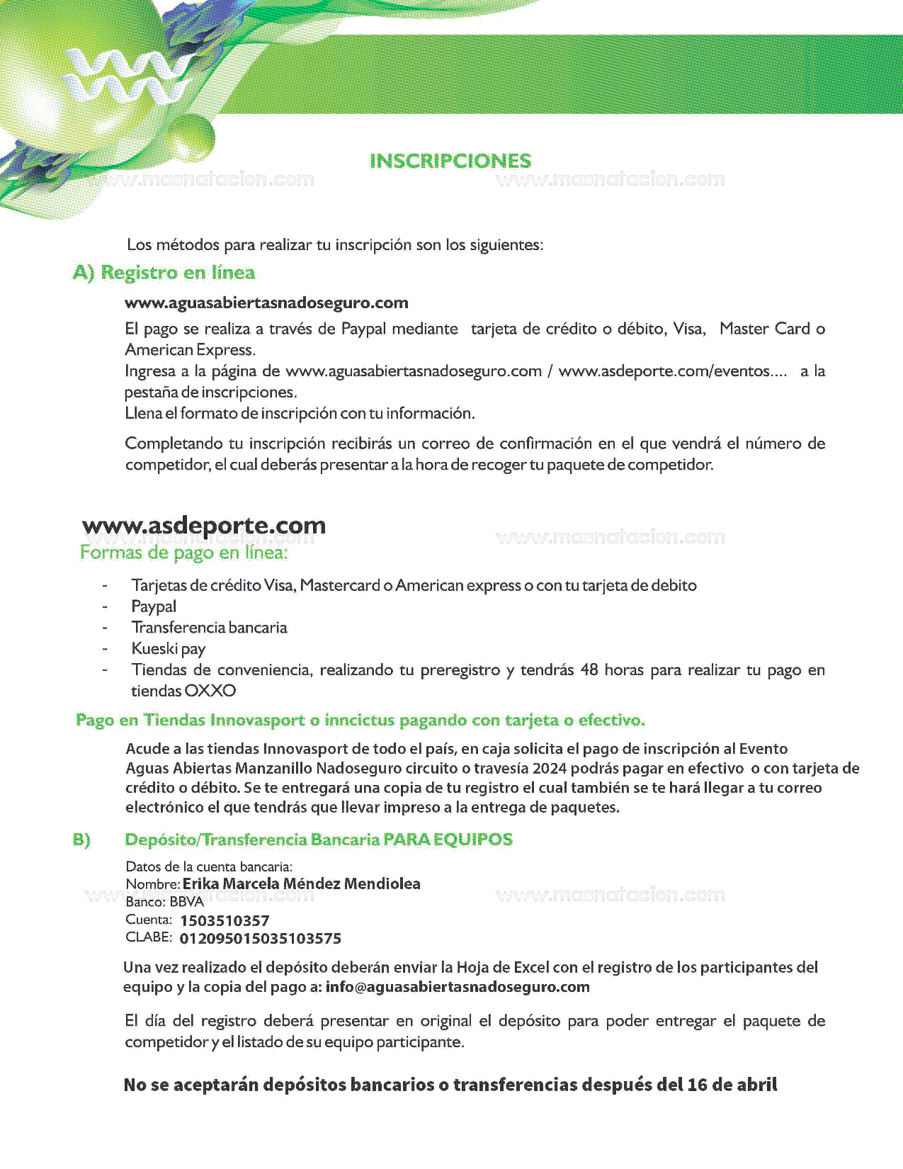 Circuito y Travesia Nadoseguro y Olass 2024 - Página 12