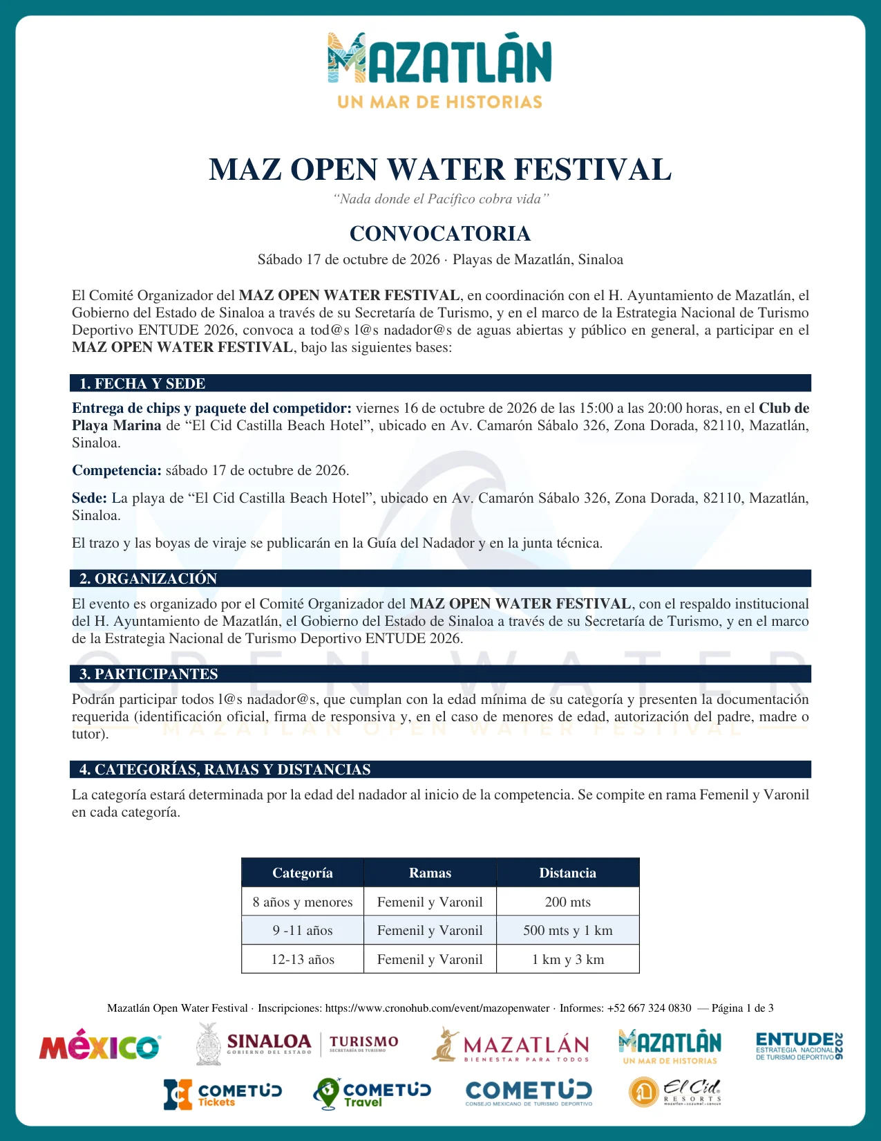 Maz Open Water - Página 1