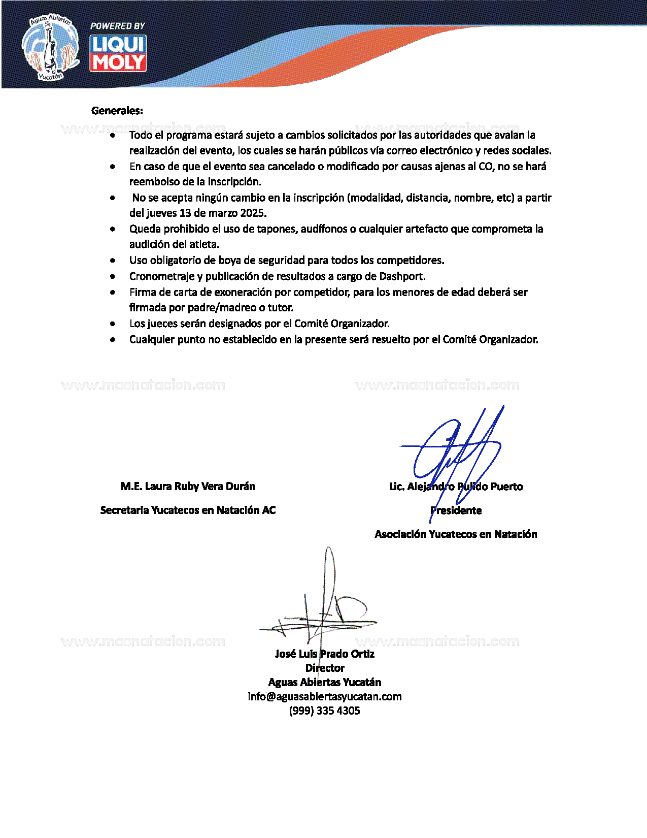 IV Ruta Malecón Internacional de Progreso Selectivo a Campeonato Nacional de Aguas Abiertas 2025 - Página 8