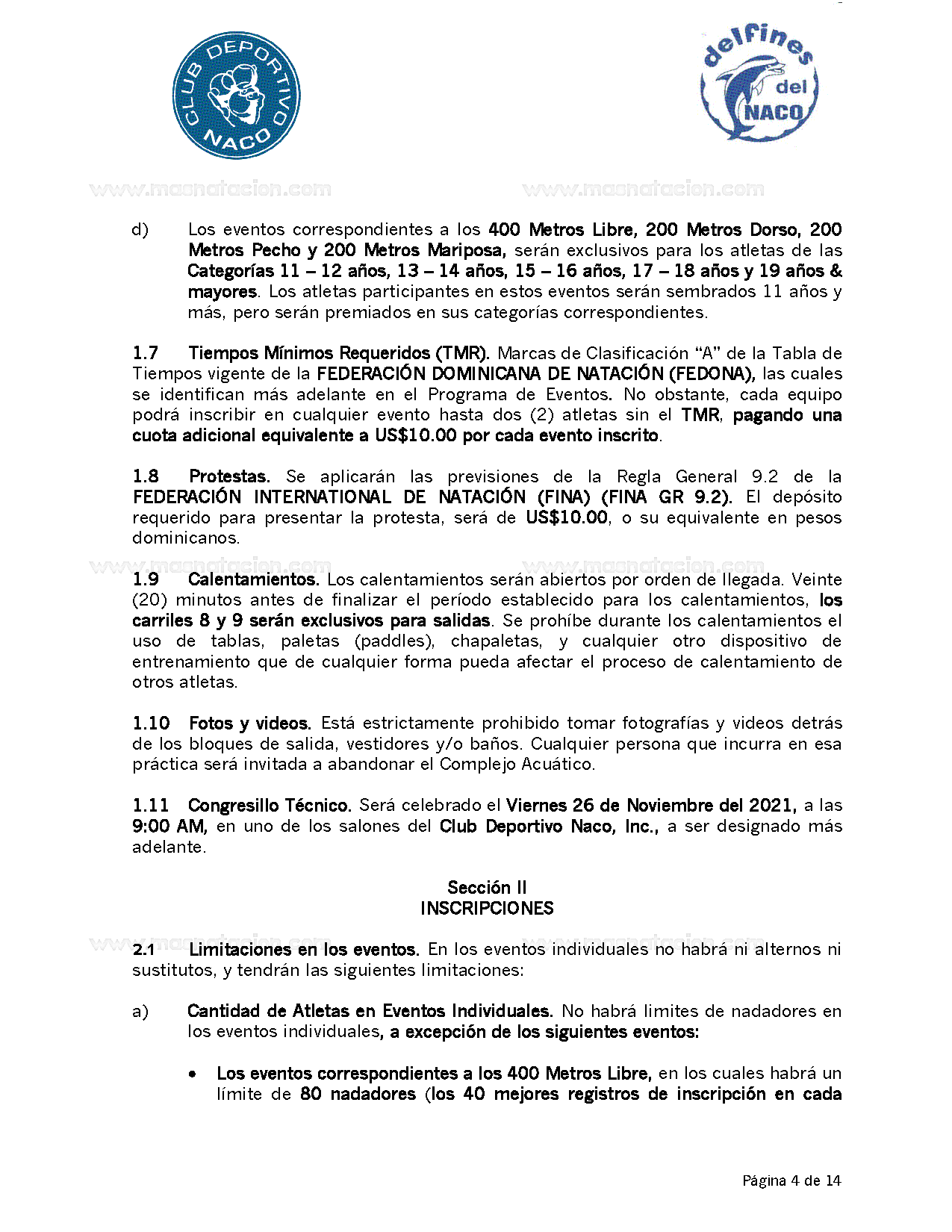 XXXVIII Invitacional Internacional de los Delfines del Naco 2021 - Página 4