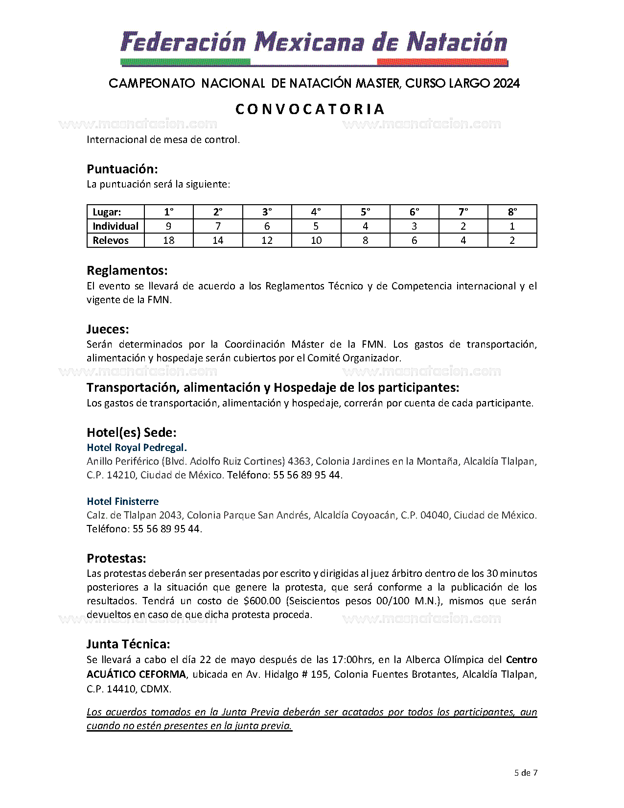 Campeonato Nacional De Natación Master, Curso Largo 2024 - Página 5