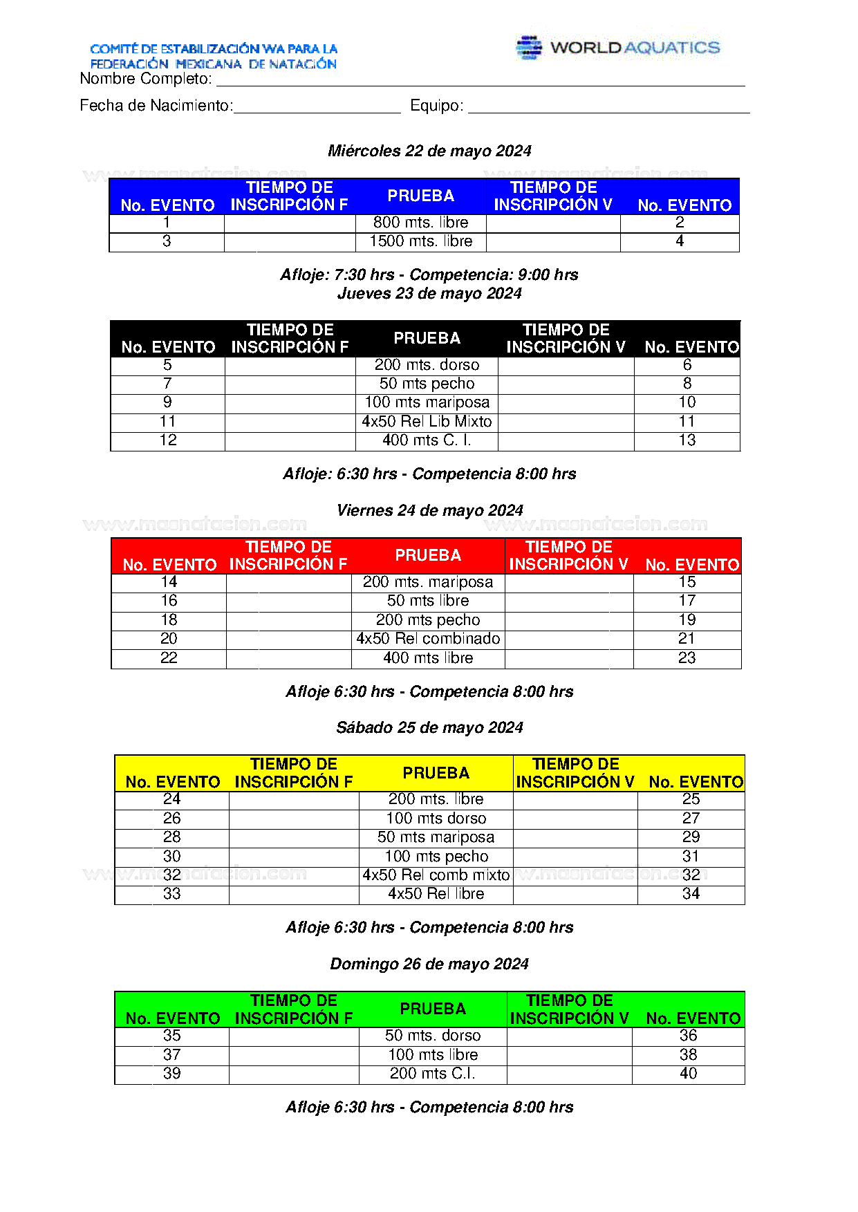 Campeonato Nacional Master Curso Largo 2024 - Página 5