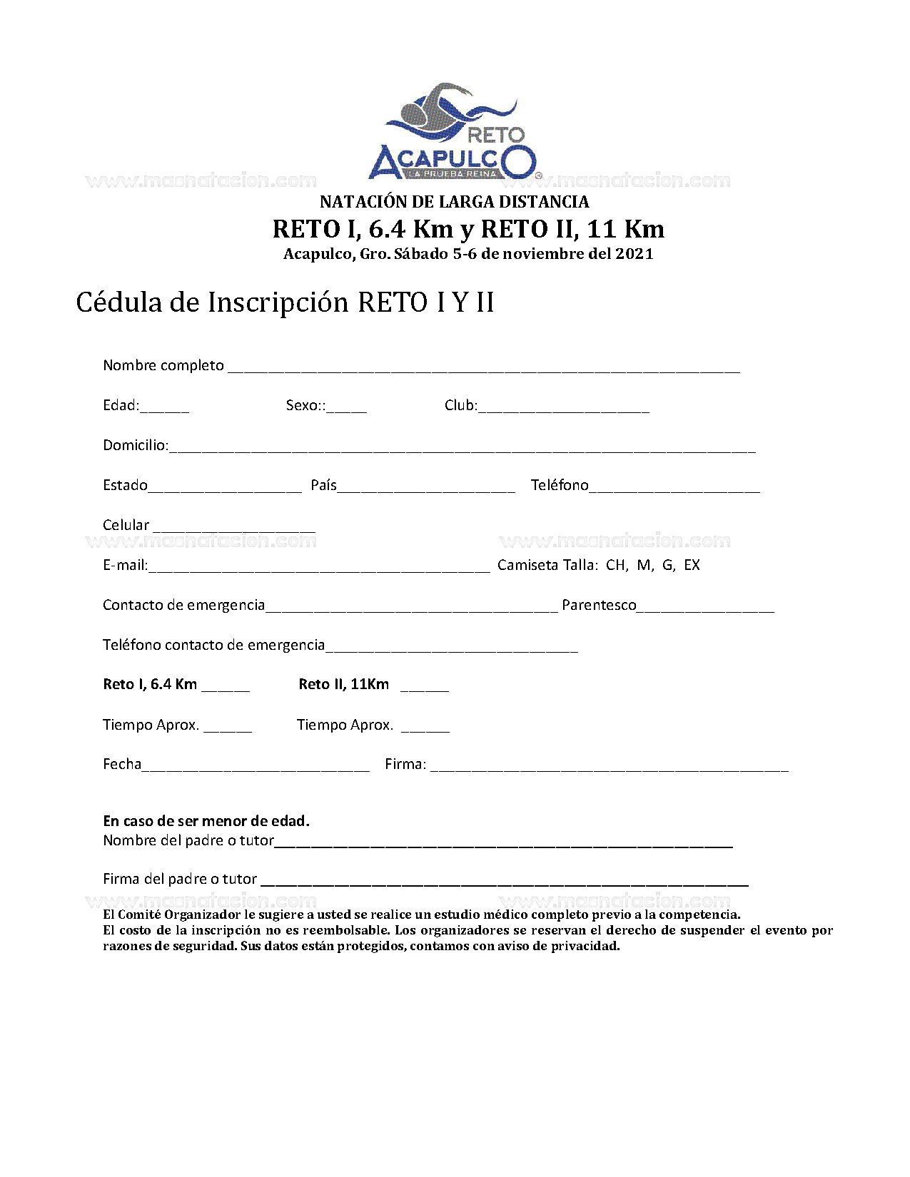 XXX Edición del Reto Acapulco La Prueba Reina Natación de Larga Distancia En Aguas Abiertas Reto I, II Y III 2021 - Página 6