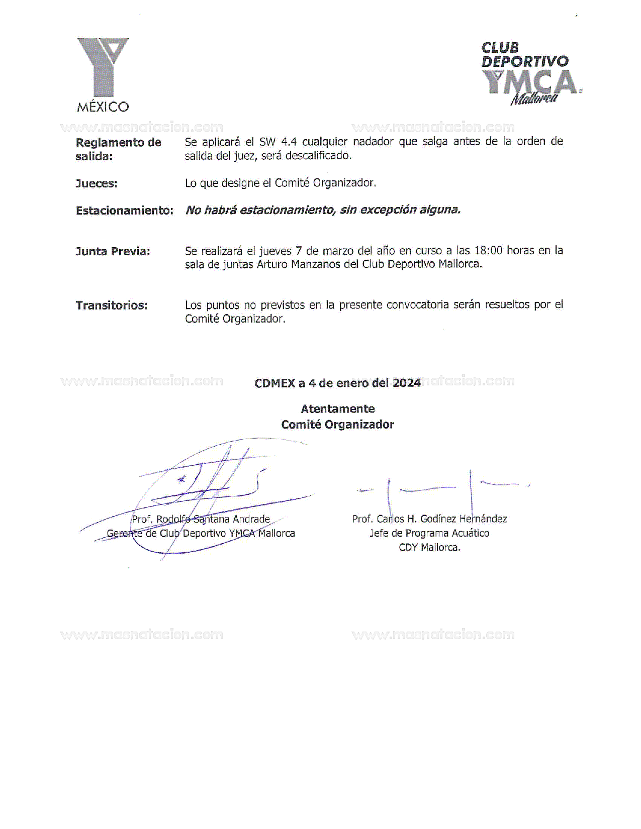 XVIII Campeonato Abierto Ymca de Natación, Infantil y Juvenil 2024 - Página 4