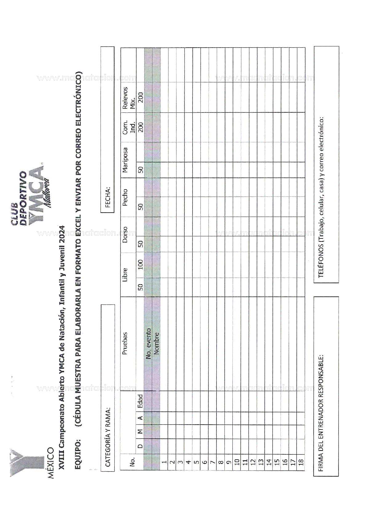 XVIII Campeonato Abierto Ymca de Natación, Infantil y Juvenil 2024 - Página 6