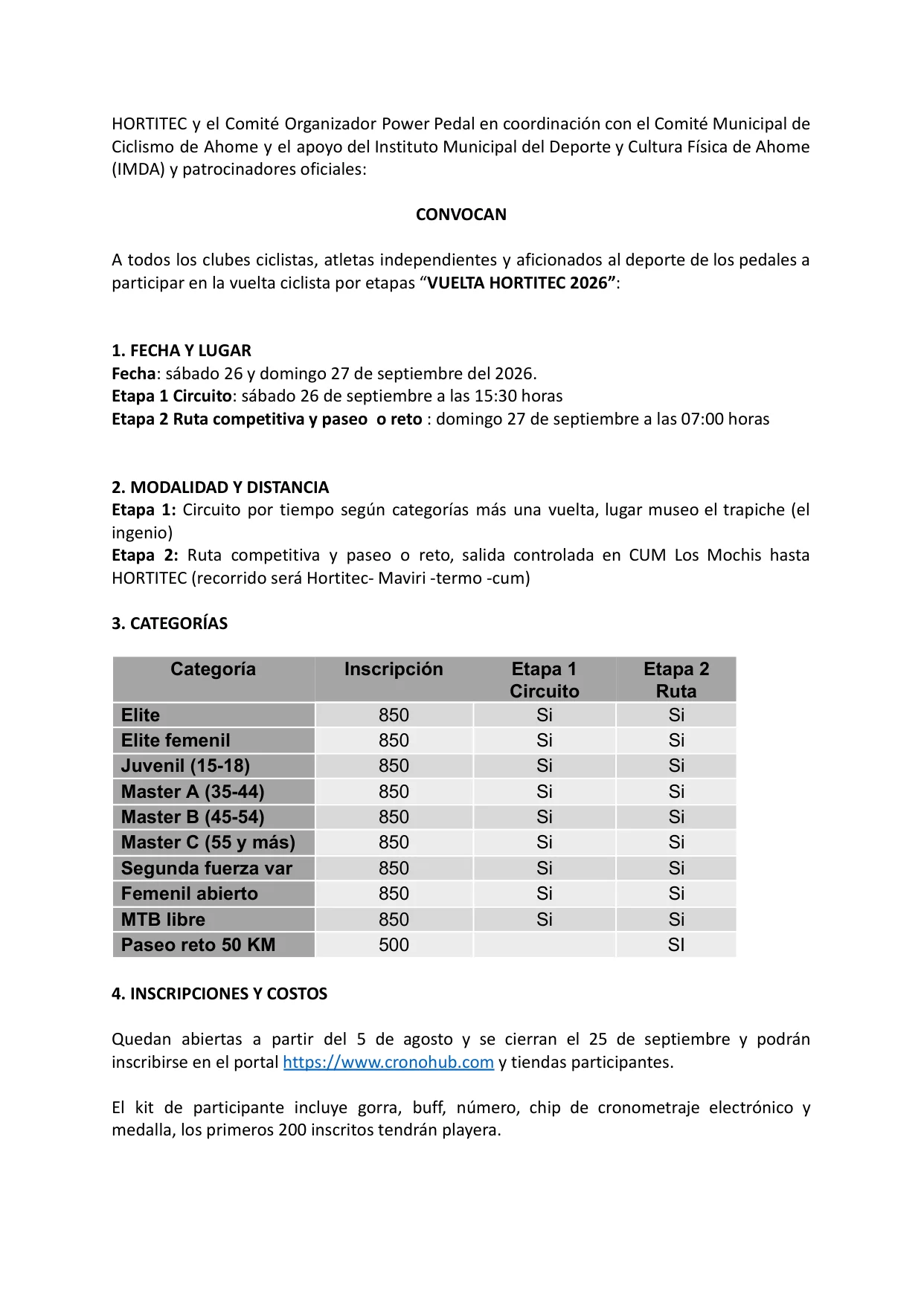 Vuelta Hortitec 2026 - Página 1