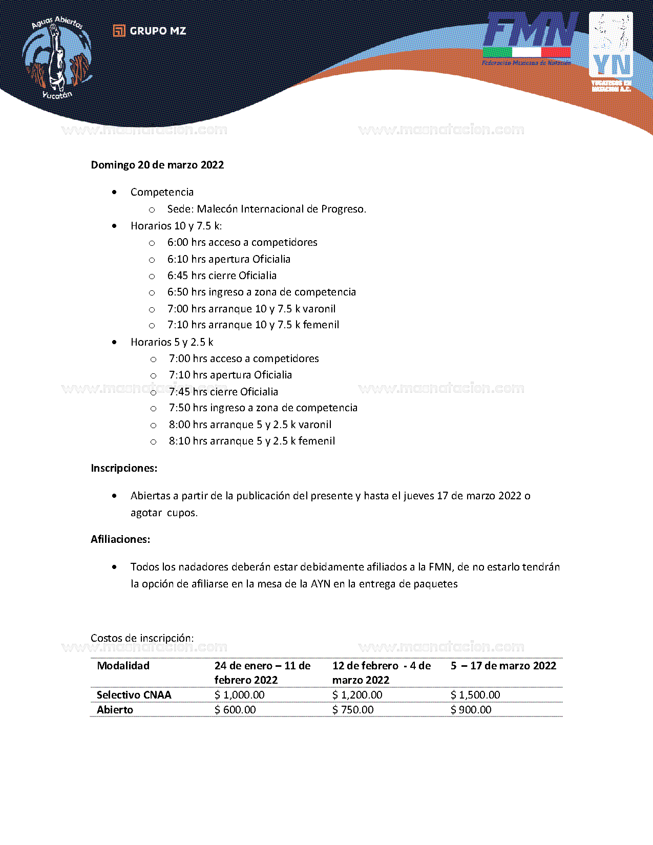 I Ruta Malecón Internacional de Progreso 2022 - Página 4