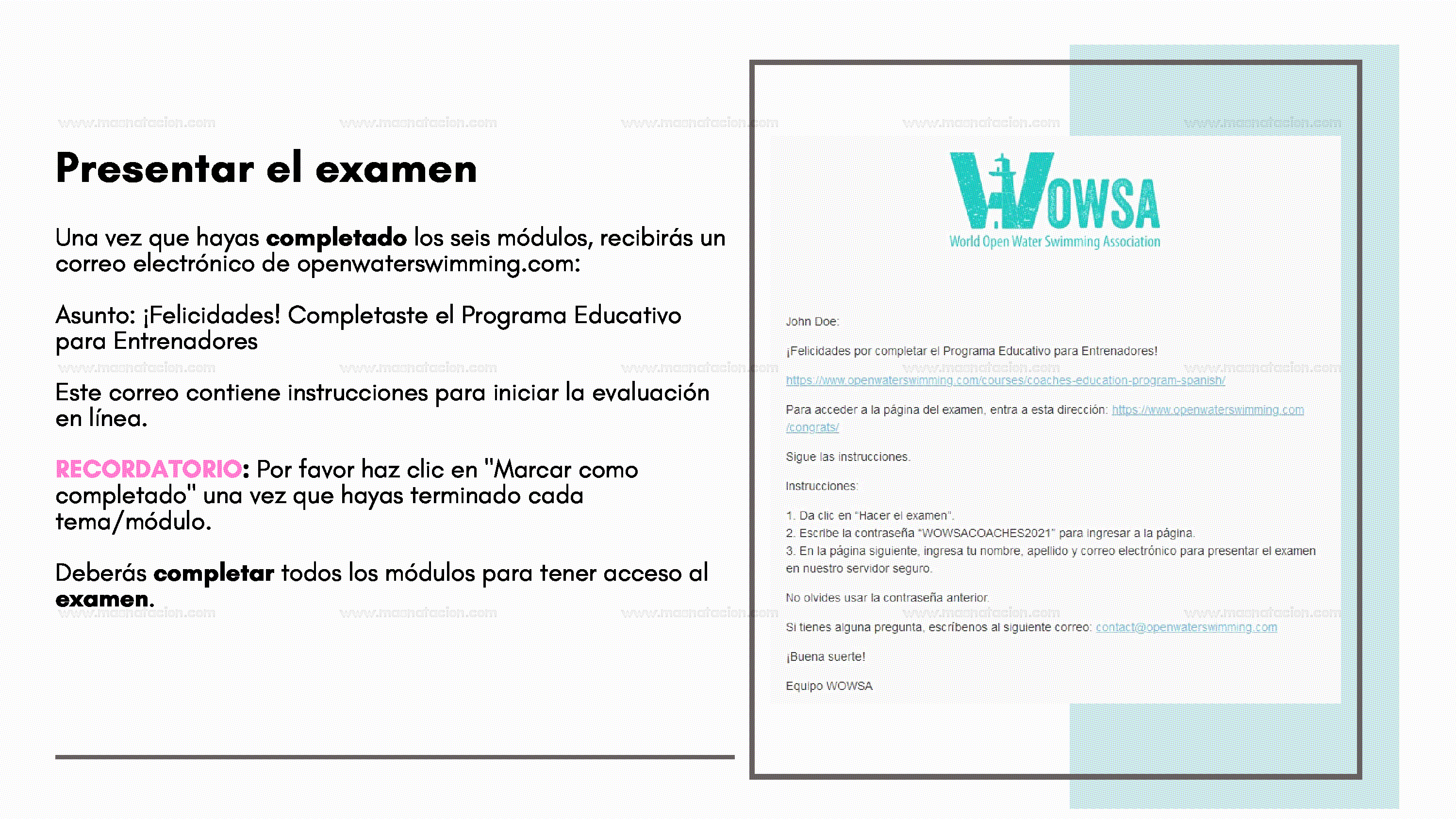 Programa Educativo Para Entrenadores De Aguas Abiertas - Página 13