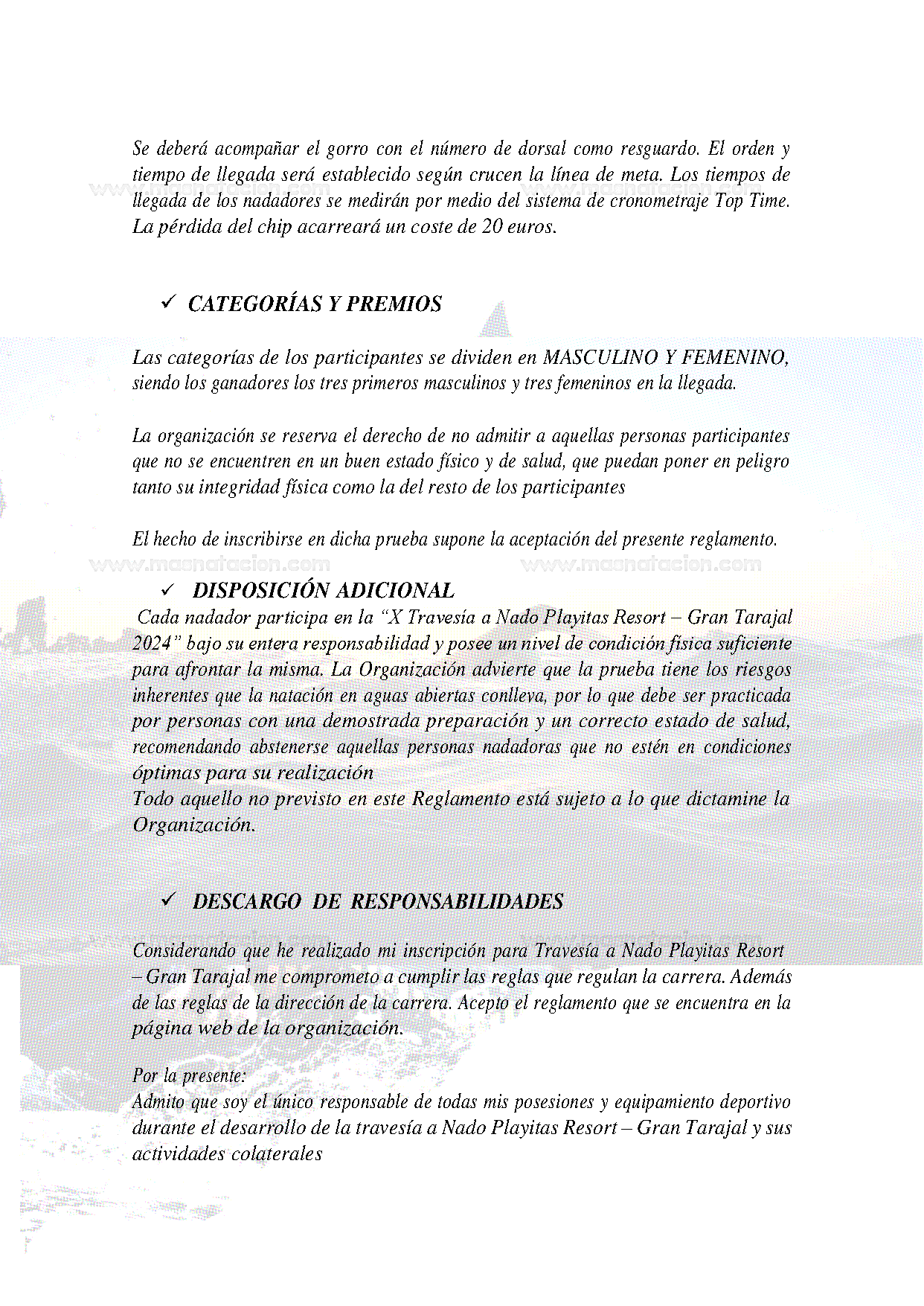 X Travesía a Nado Las Playitas Resort – Gran Tarajal 2024 - Página 8