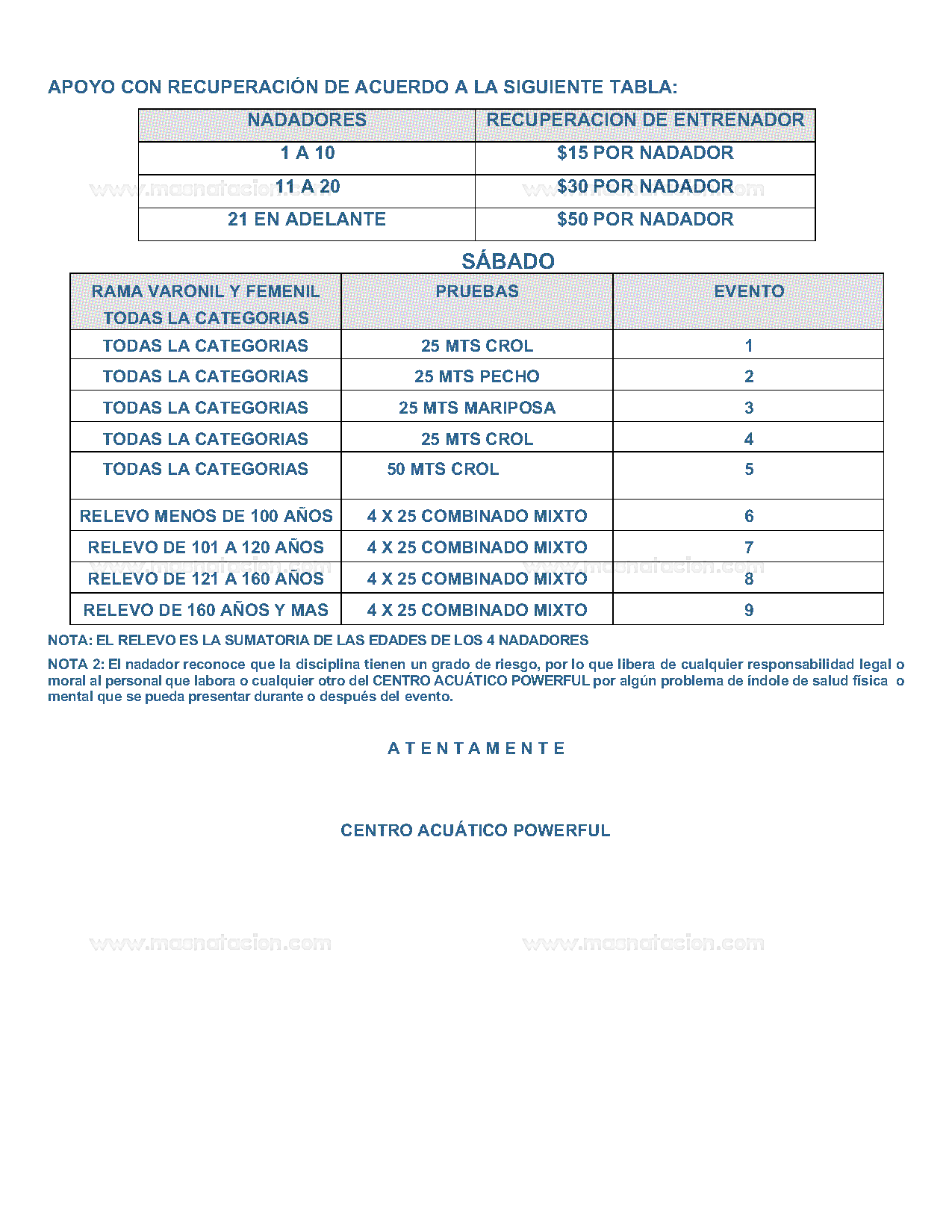 Torneo Máster de Natación Powerful 2019 - Página 4