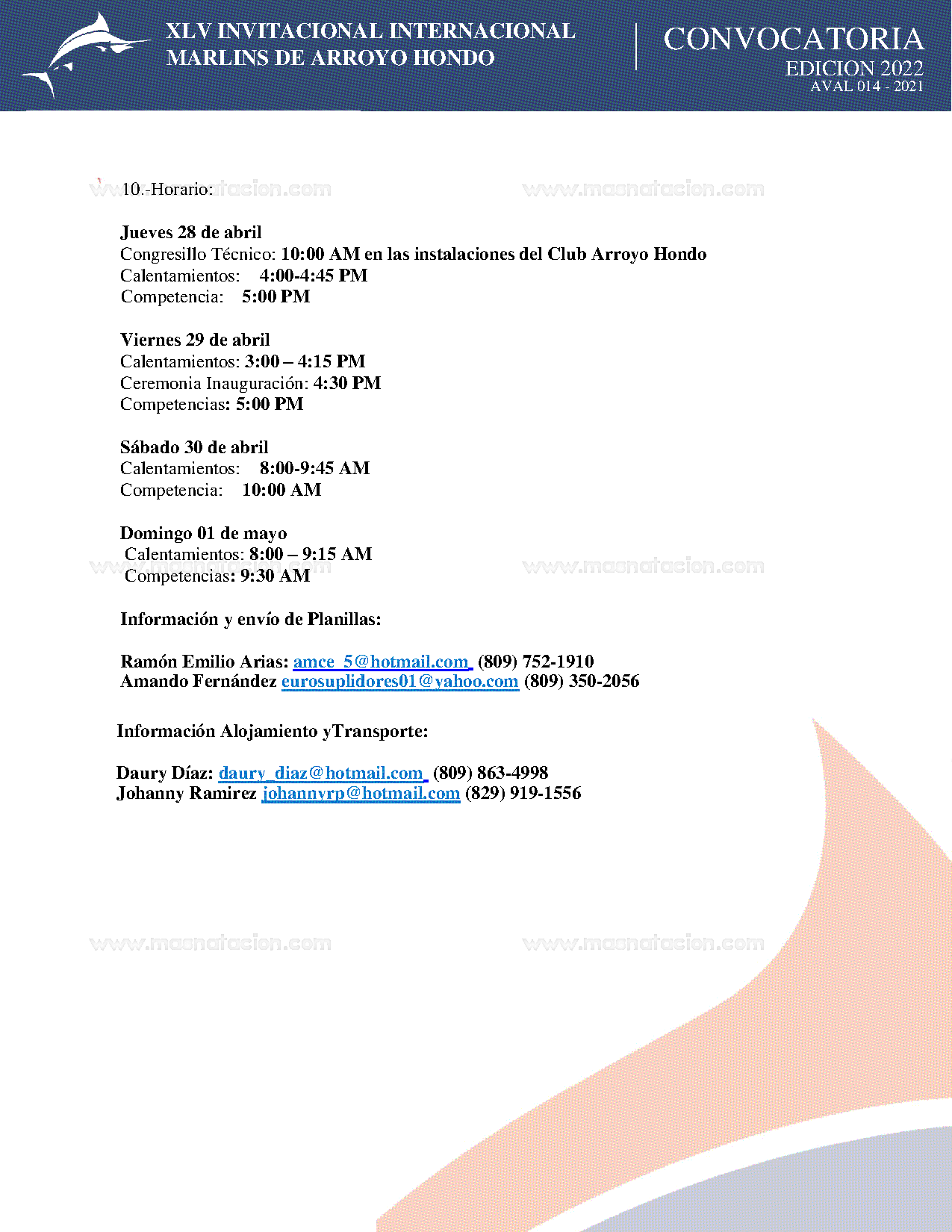 47mo Invitacional Internacional Marlins De Arroyo Hondo 2022 - Página 5