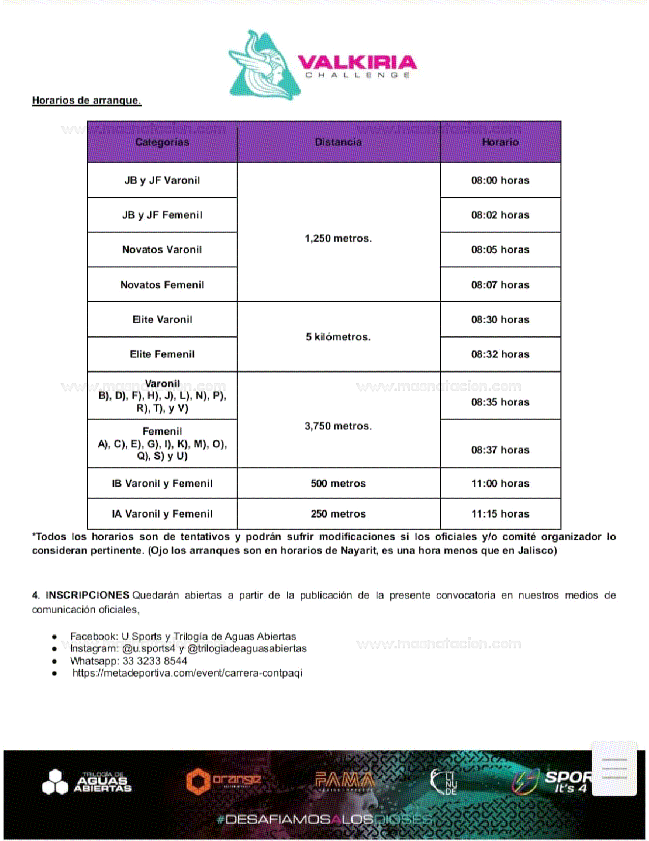 Valkiria Challenge - Aguas Abiertas 2024 - Página 5